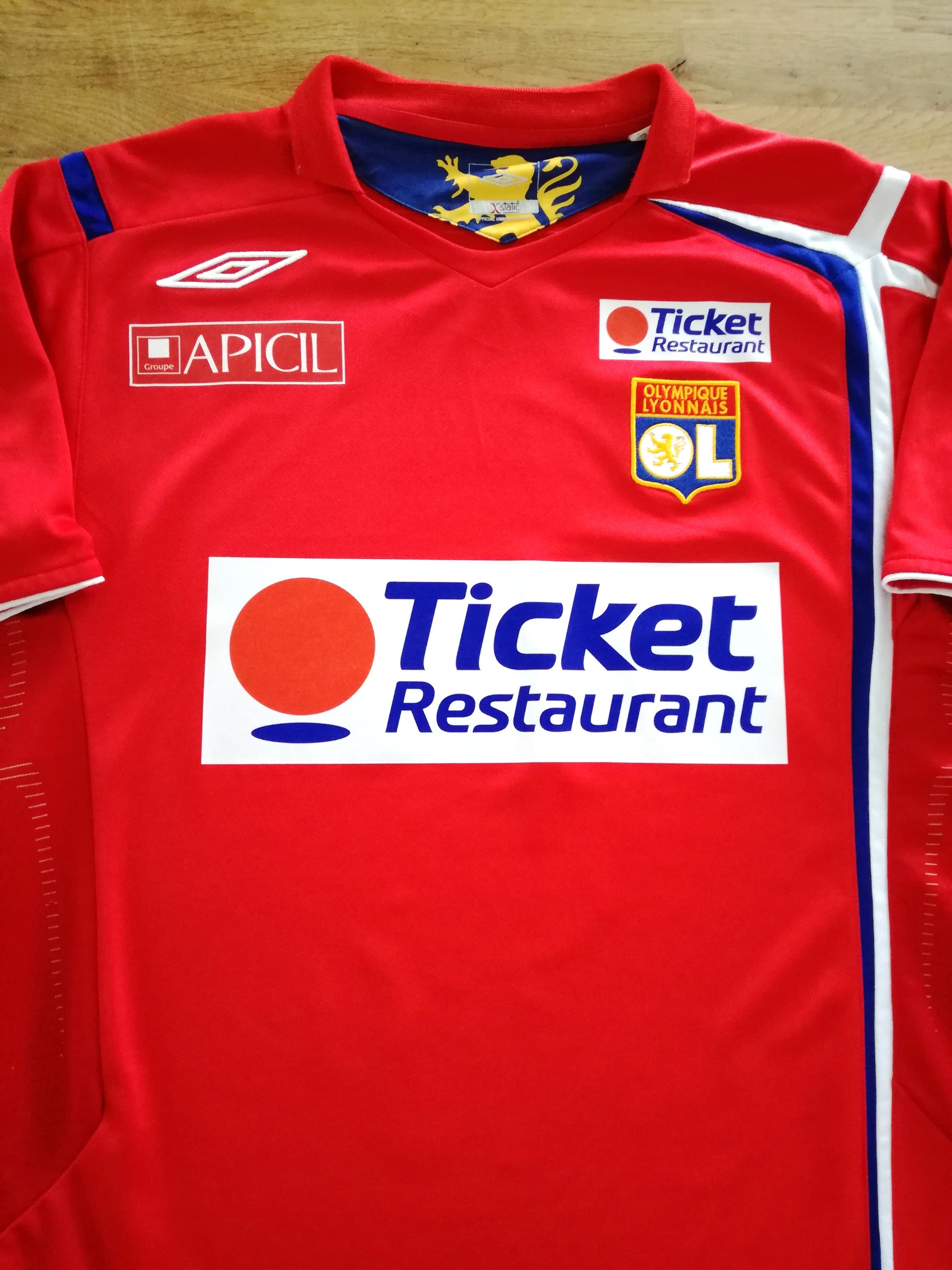 2005/06 Lyon Away Player Issue Football Shirt