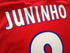 2005/06 Lyon Away Player Issue Football Shirt Juninho #8 (L)