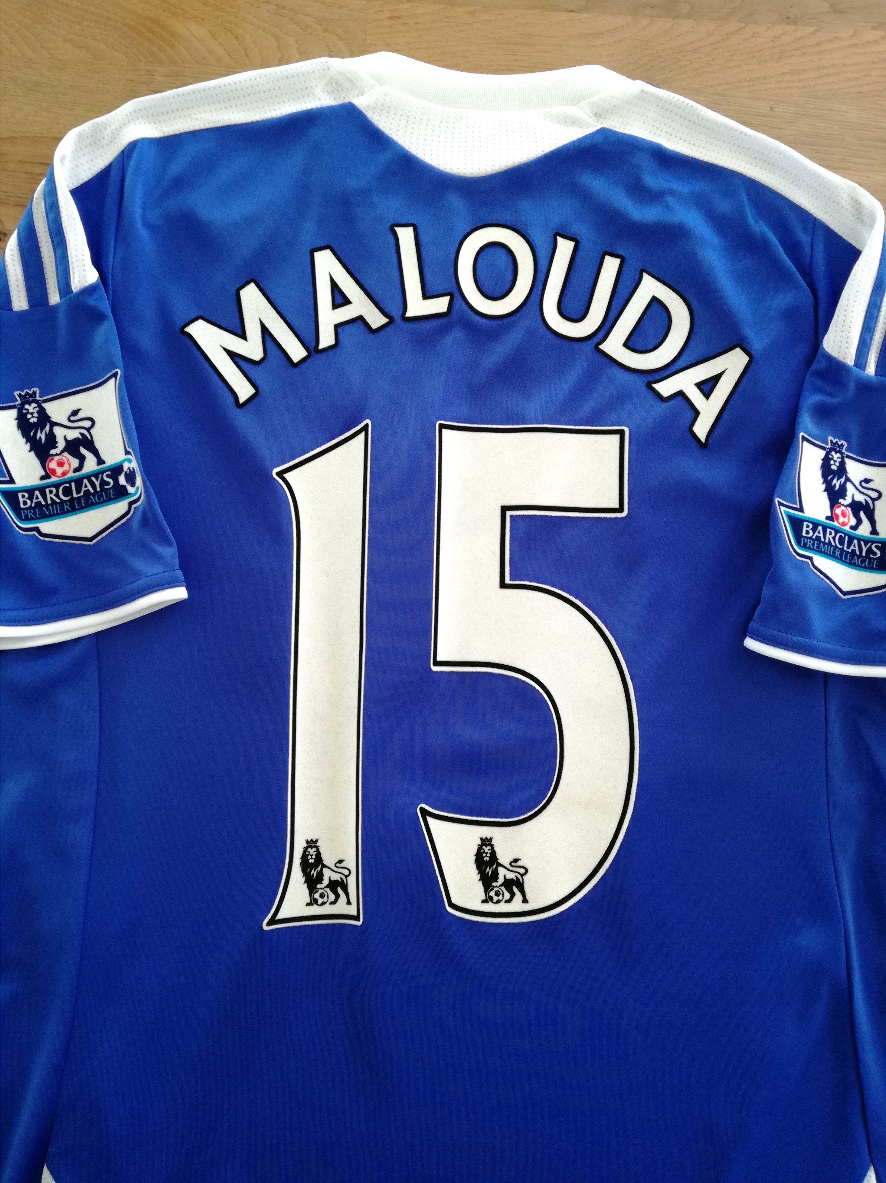 2011/12 Chelsea Home Premier League Football Shirt Malouda #15
