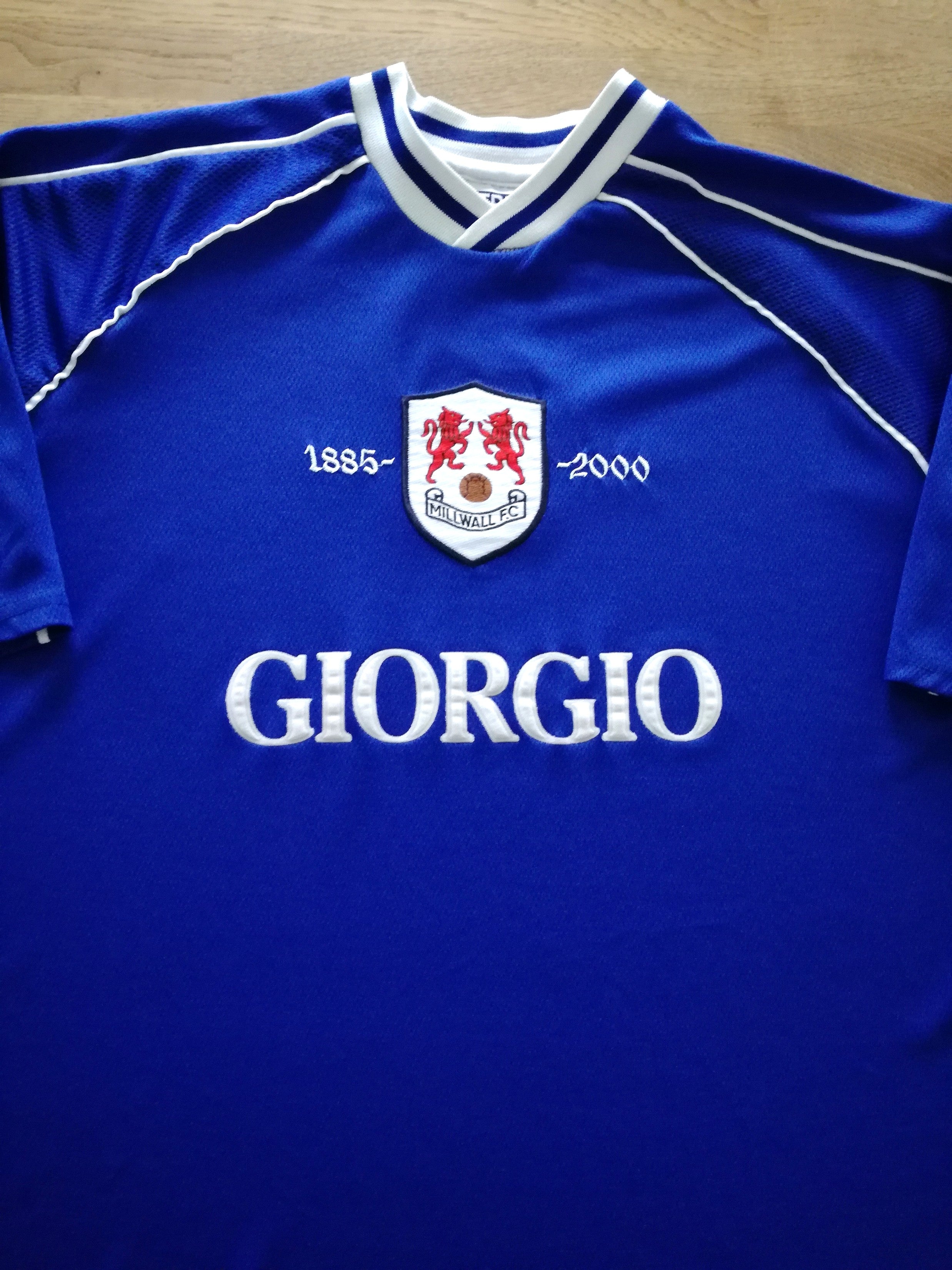 2000/01 Millwall Home '115th Anniversary' Football Shirt