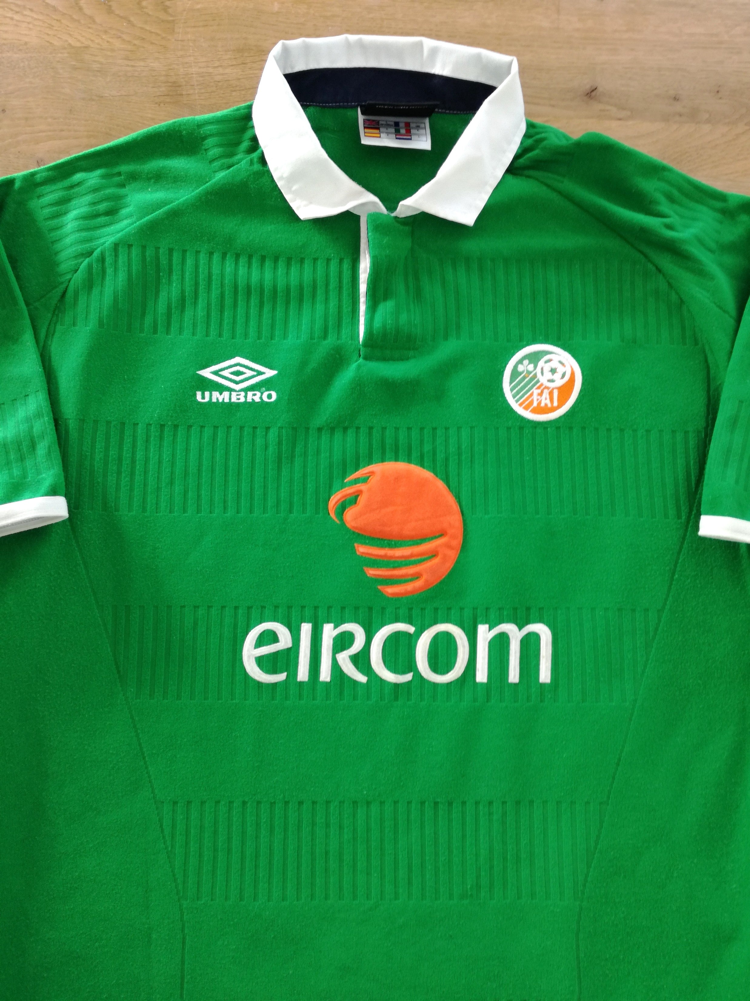 2001 Republic of Ireland Home Football Shirt