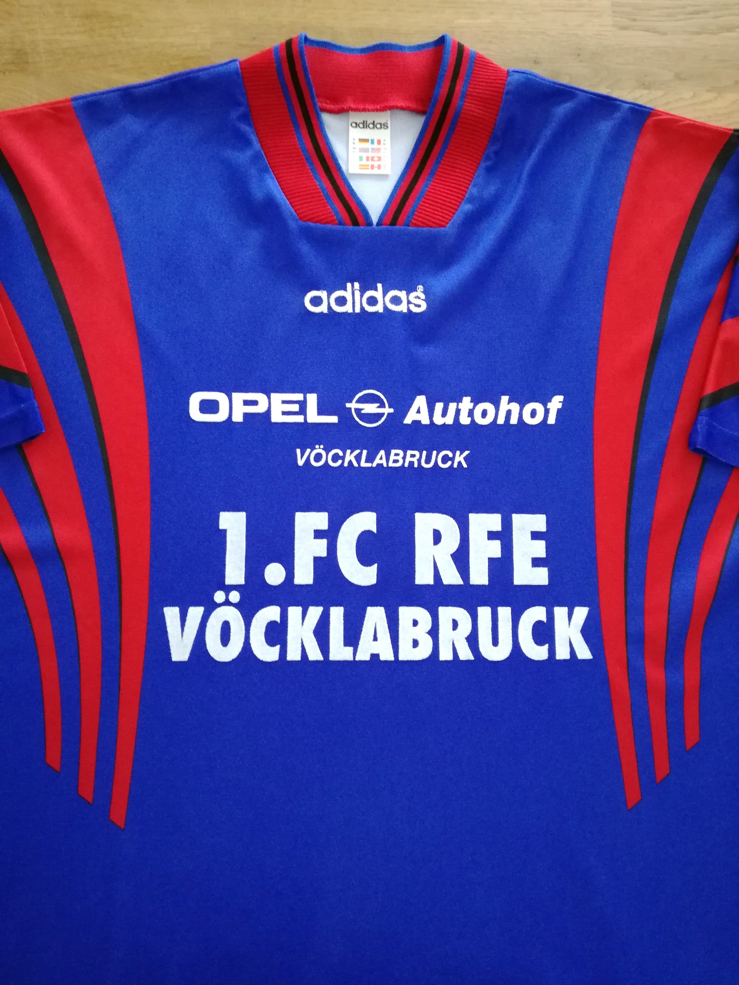 1996/97 1.FC Vöcklabruck Home Player Issue Football Shirt