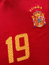 2002 Spain Home World Cup Football Shirt Xavi #19 (M)
