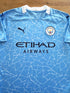 2020/21 Man City Home Authentic Football Shirt