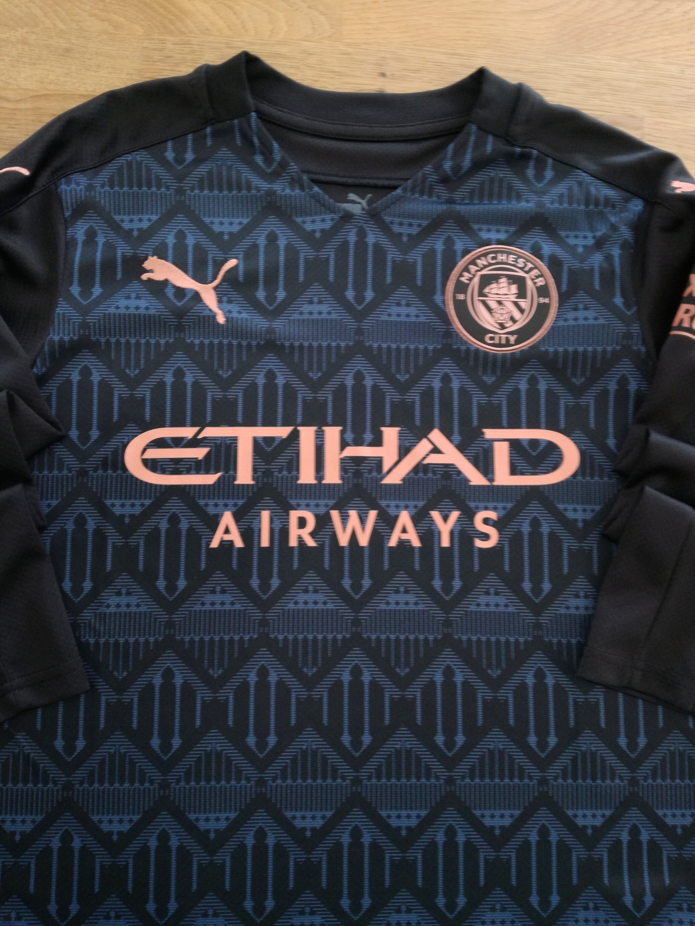 2020/21 Man City Away Long Sleeve Football Shirt