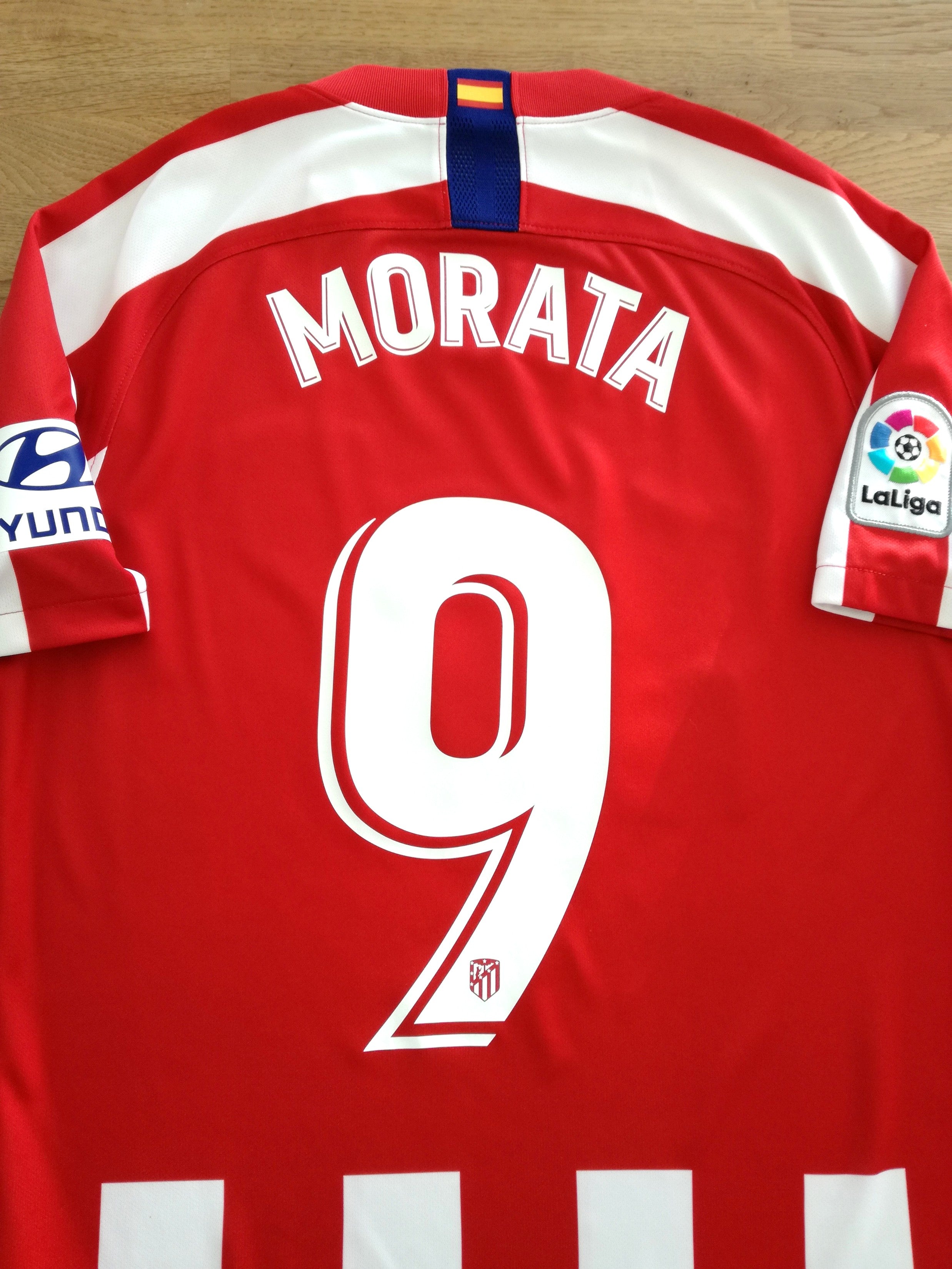 2019/20 Atlético Madrid Home La Liga Football Shirt Morata #9