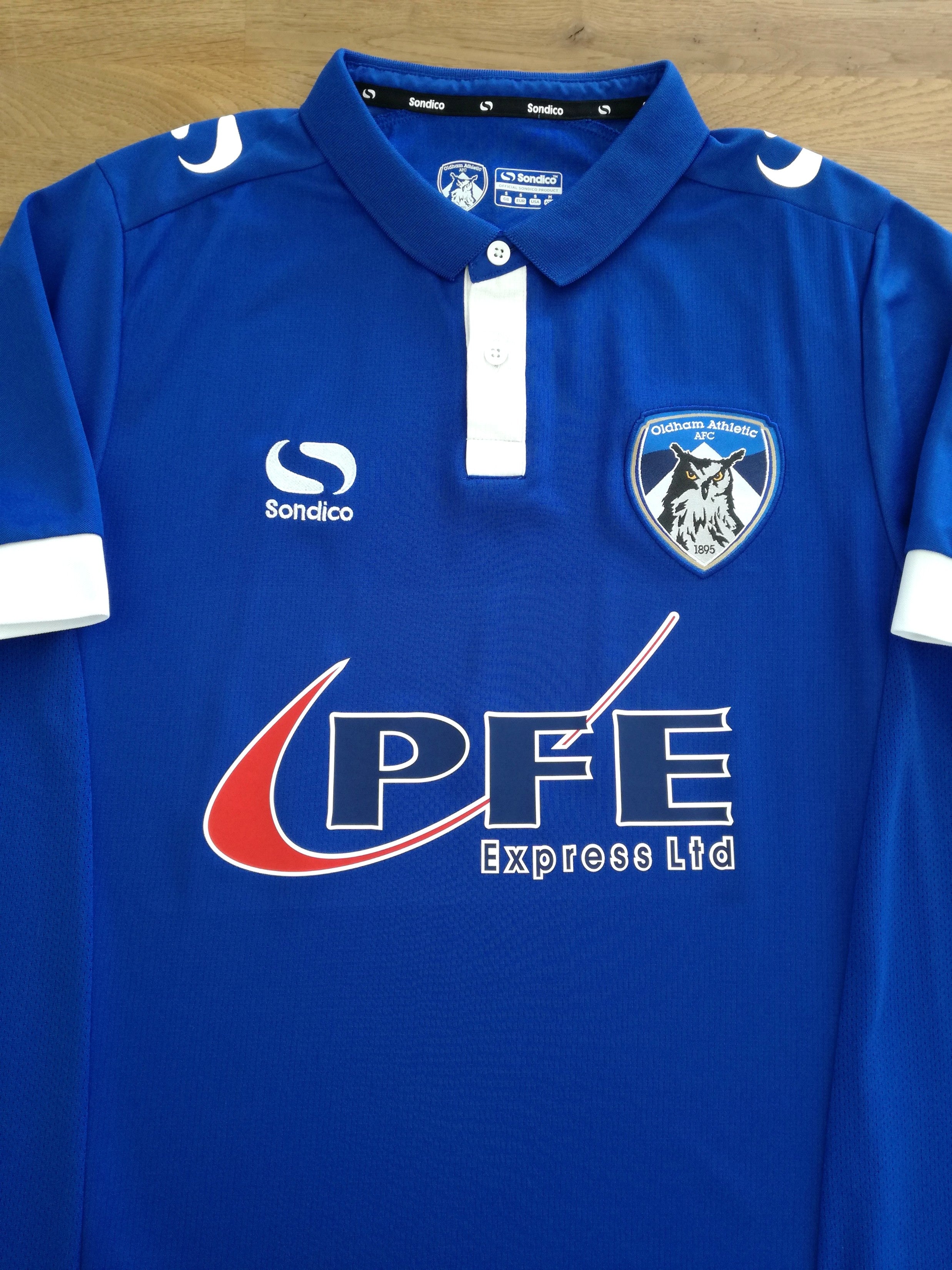 2016/17 Oldham Athletic Home Football Shirt