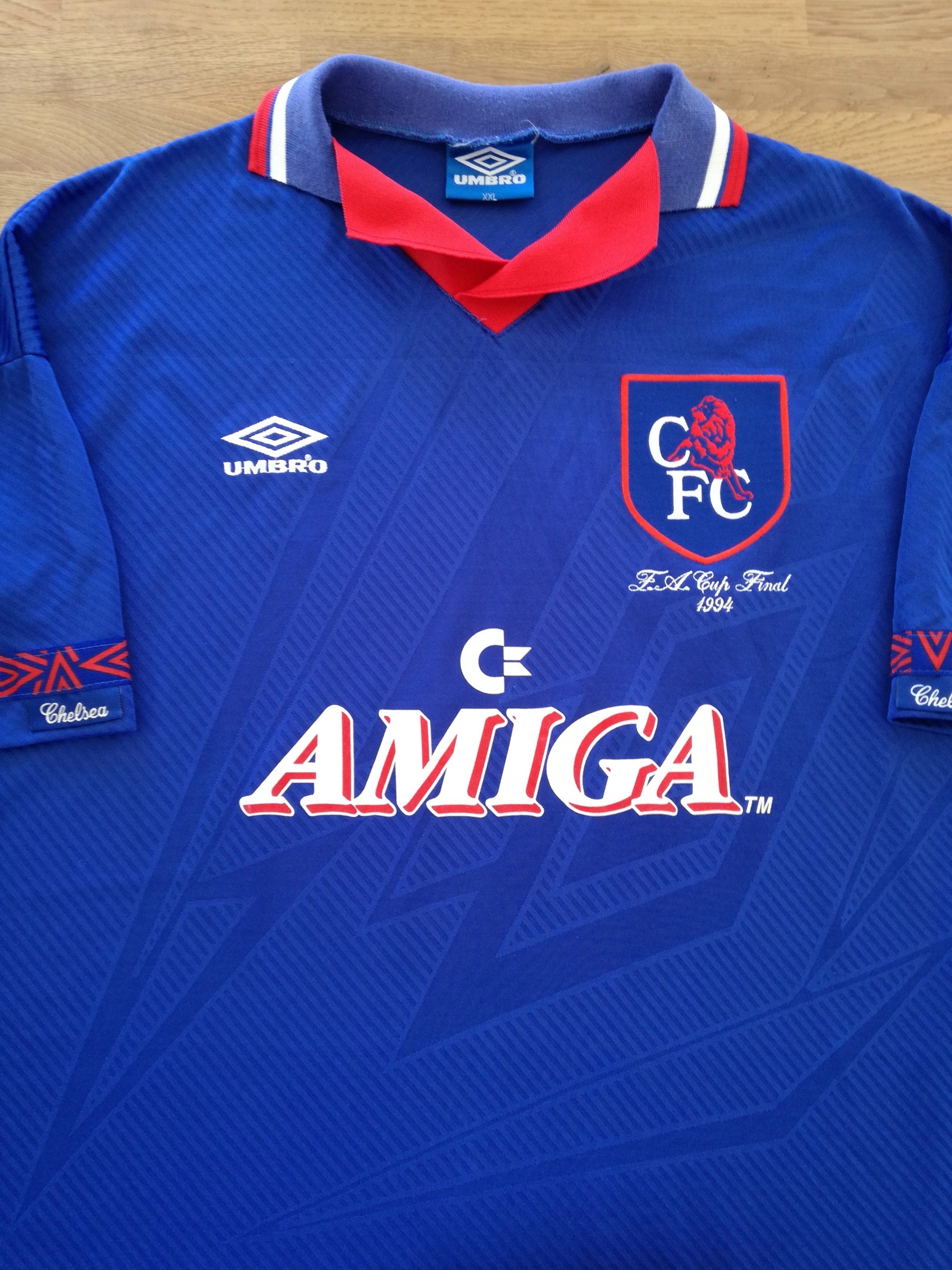 1994 Chelsea Home FA Cup Final Football Shirt