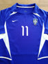 2002 Brazil Away Football Shirt Ronaldinho #11