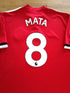 2017/18 Man Utd Home Premier League Football Shirt Mata #8