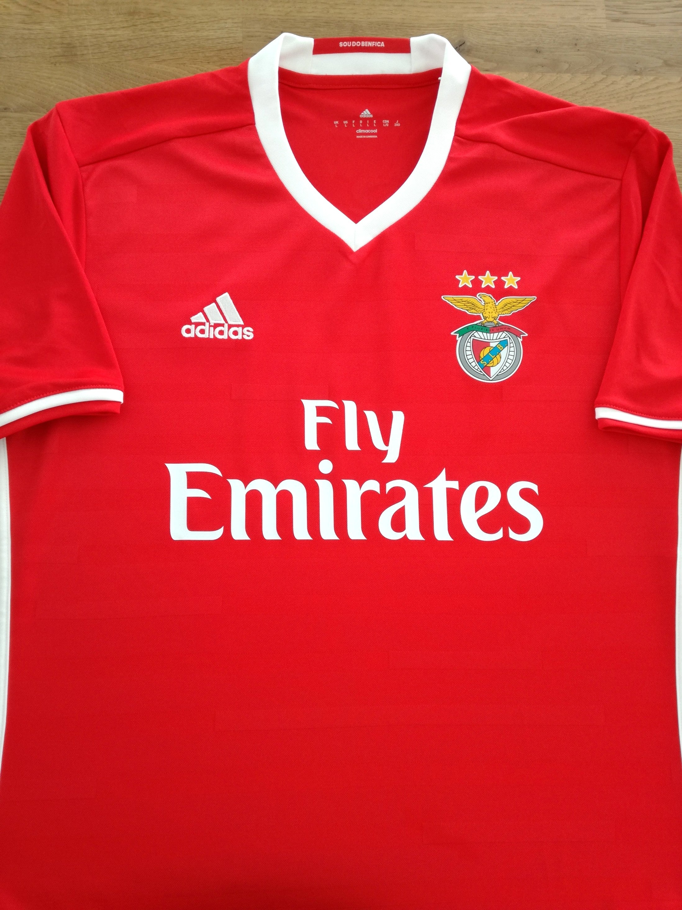 2016/17 Benfica Home Football Shirt