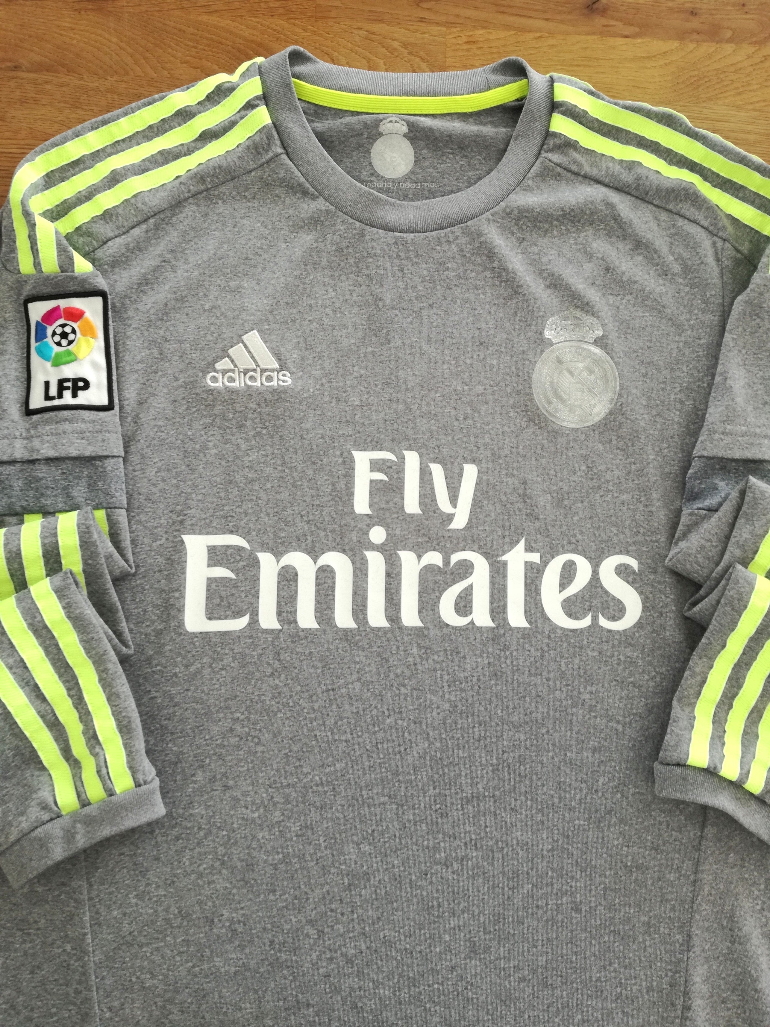 2015/16 Real Madrid Away La Liga Long Sleeve Football Shirt