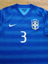 2014/15 Brazil Away Football Shirt T. Silva #3