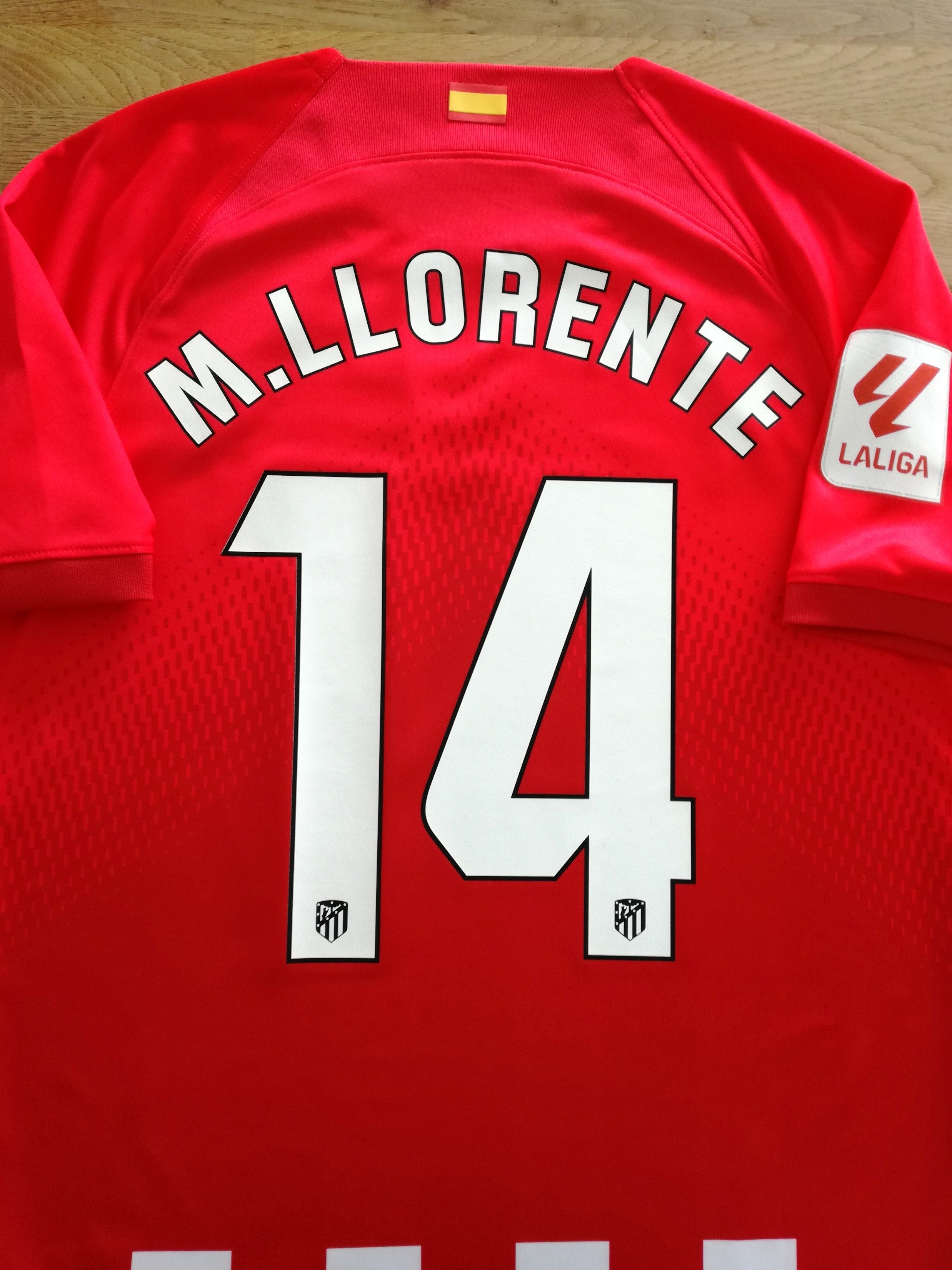 2023/24 Atletico Madrid Home La Liga Football Shirt M.Llorente #14