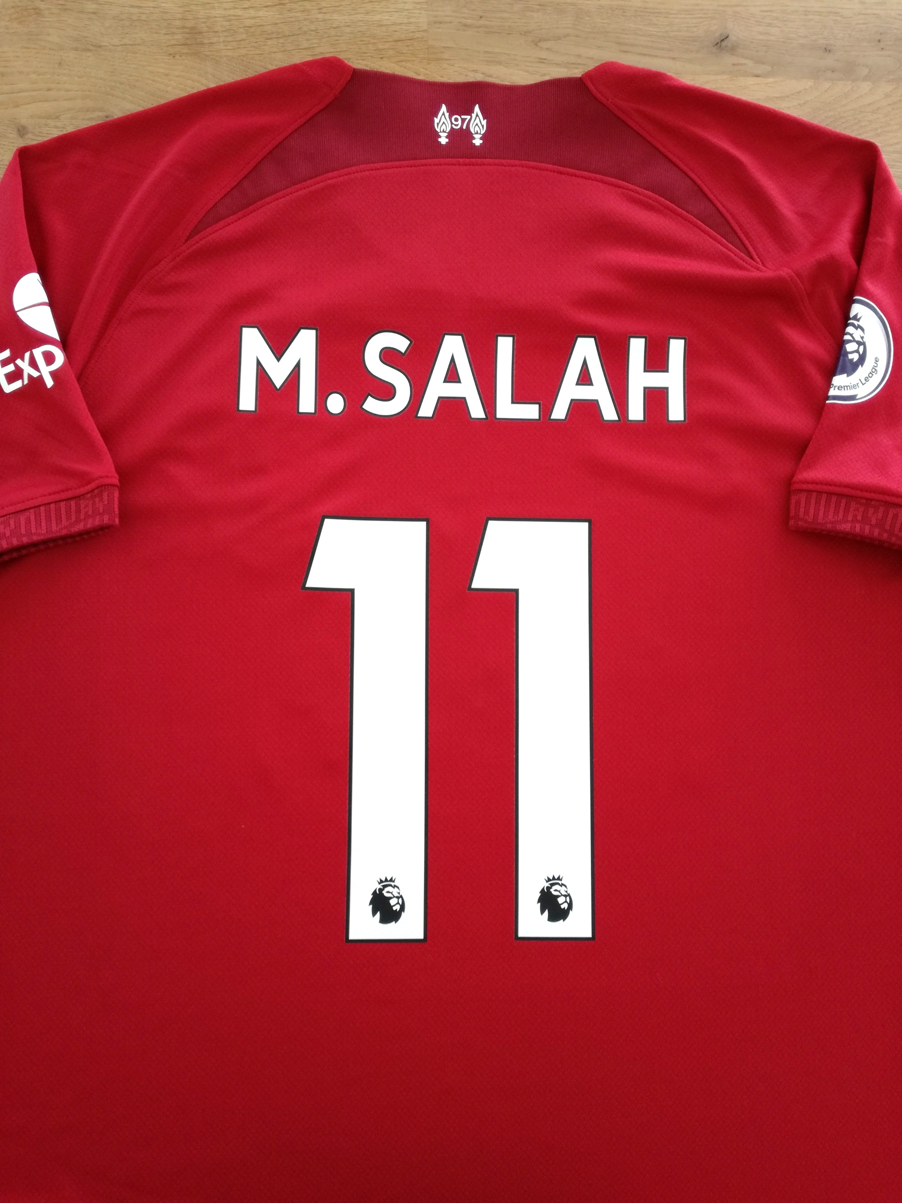 2022/23 Liverpool Home Premier League Football Shirt M. Salah #11