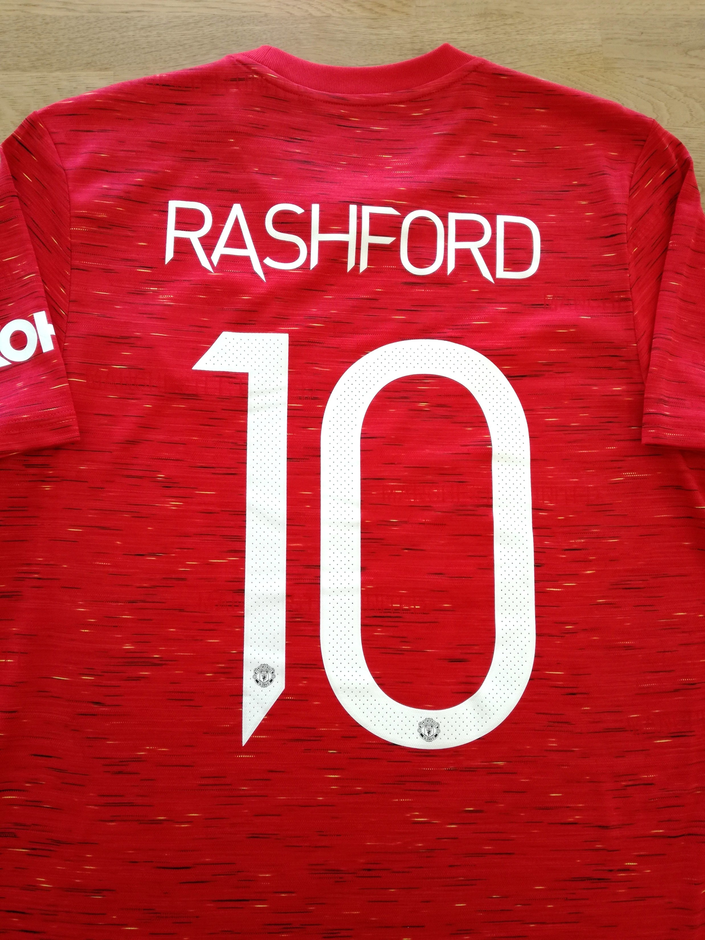 2020/21 Man Utd Home Football Shirt Rashford #10