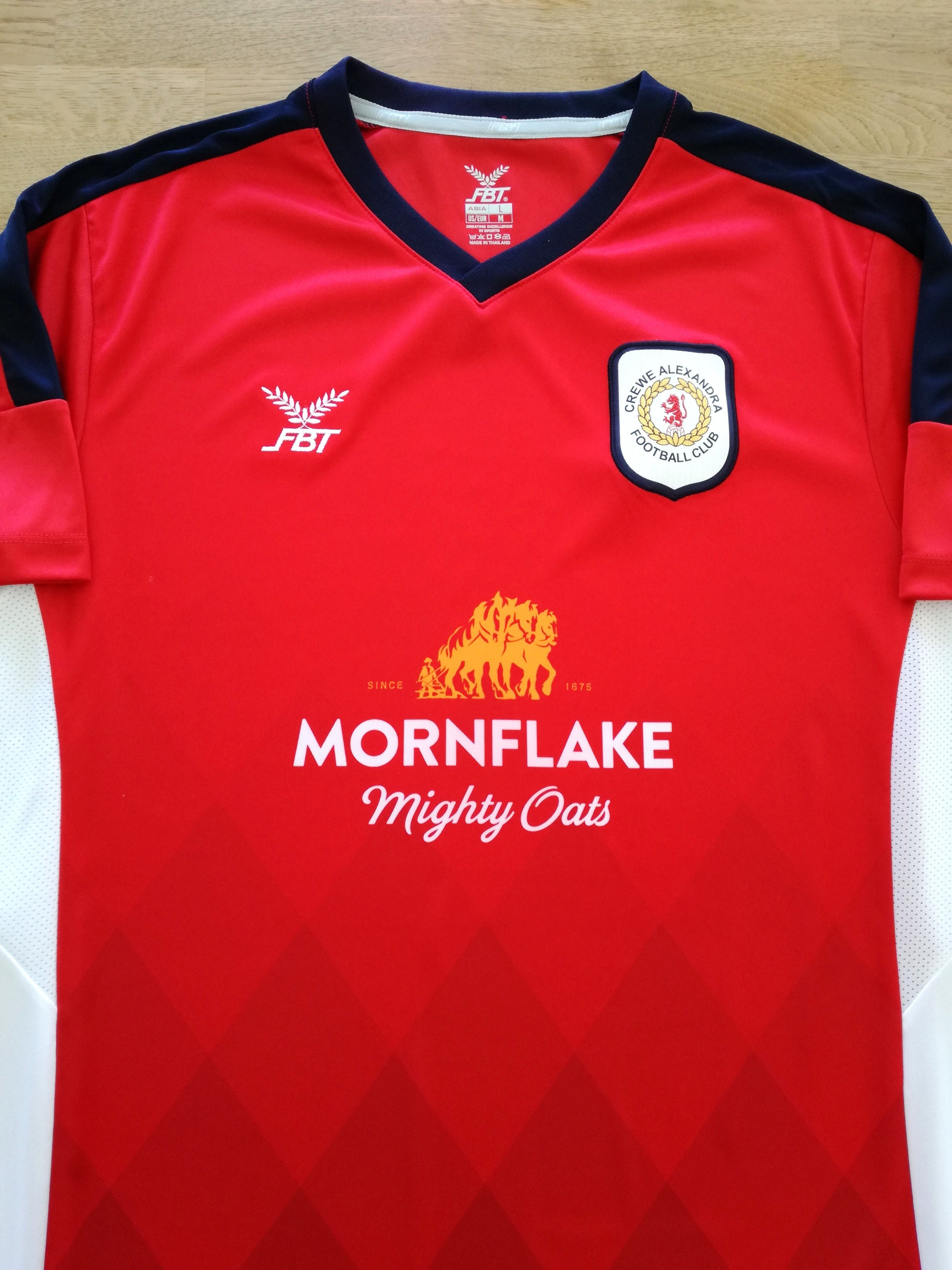 2018/19 Crewe Alexandra Home Football Shirt