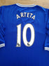 2009/10 Everton Home Premier League Football Shirt Arteta #10