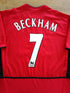 2002/03 Man Utd Home Premier League Football Shirt Beckham #7