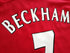 2002/03 Man Utd Home Premier League Football Shirt Beckham #7 (L)