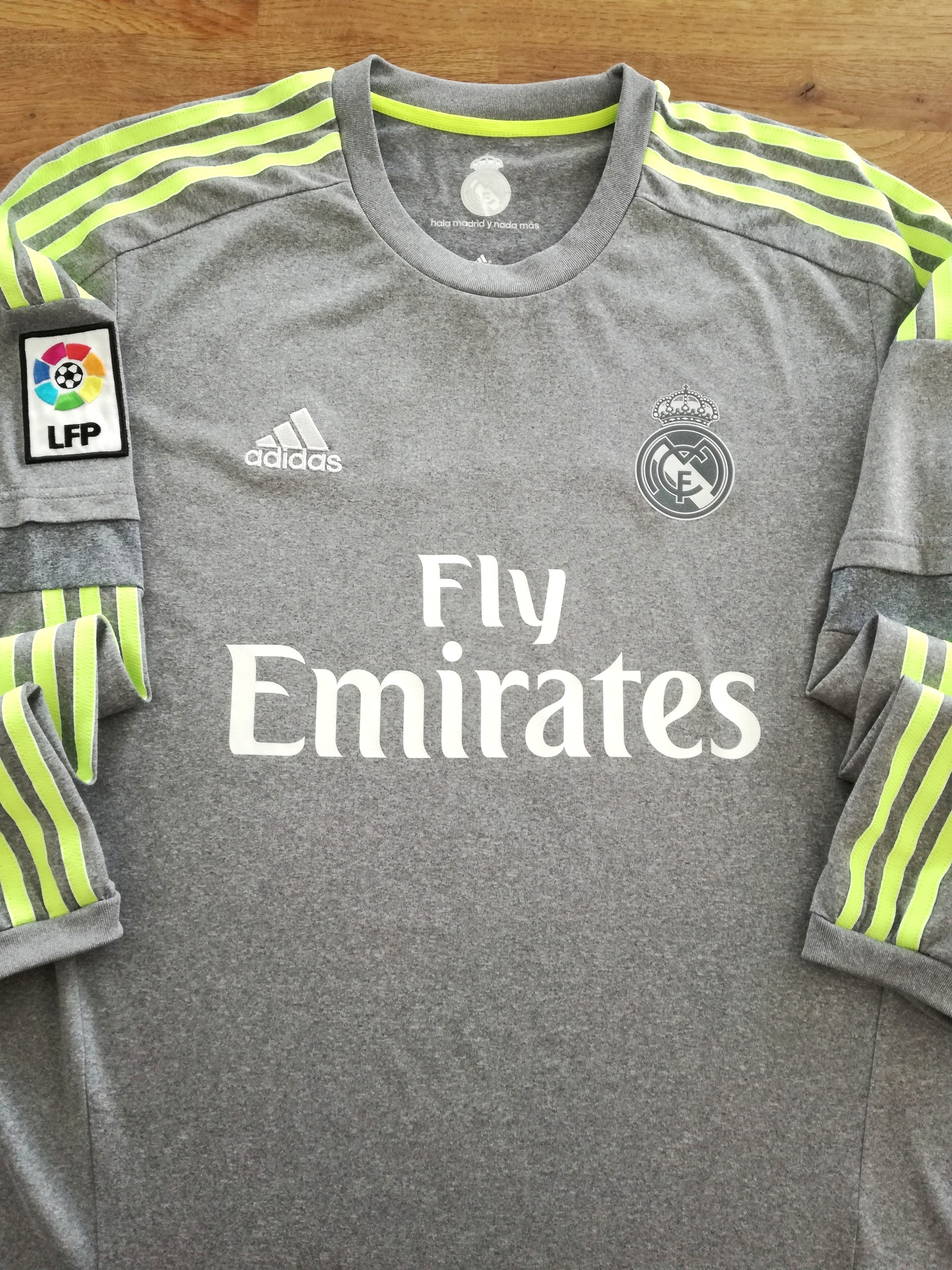2015/16 Real Madrid Away La Liga Long Sleeve Football Shirt