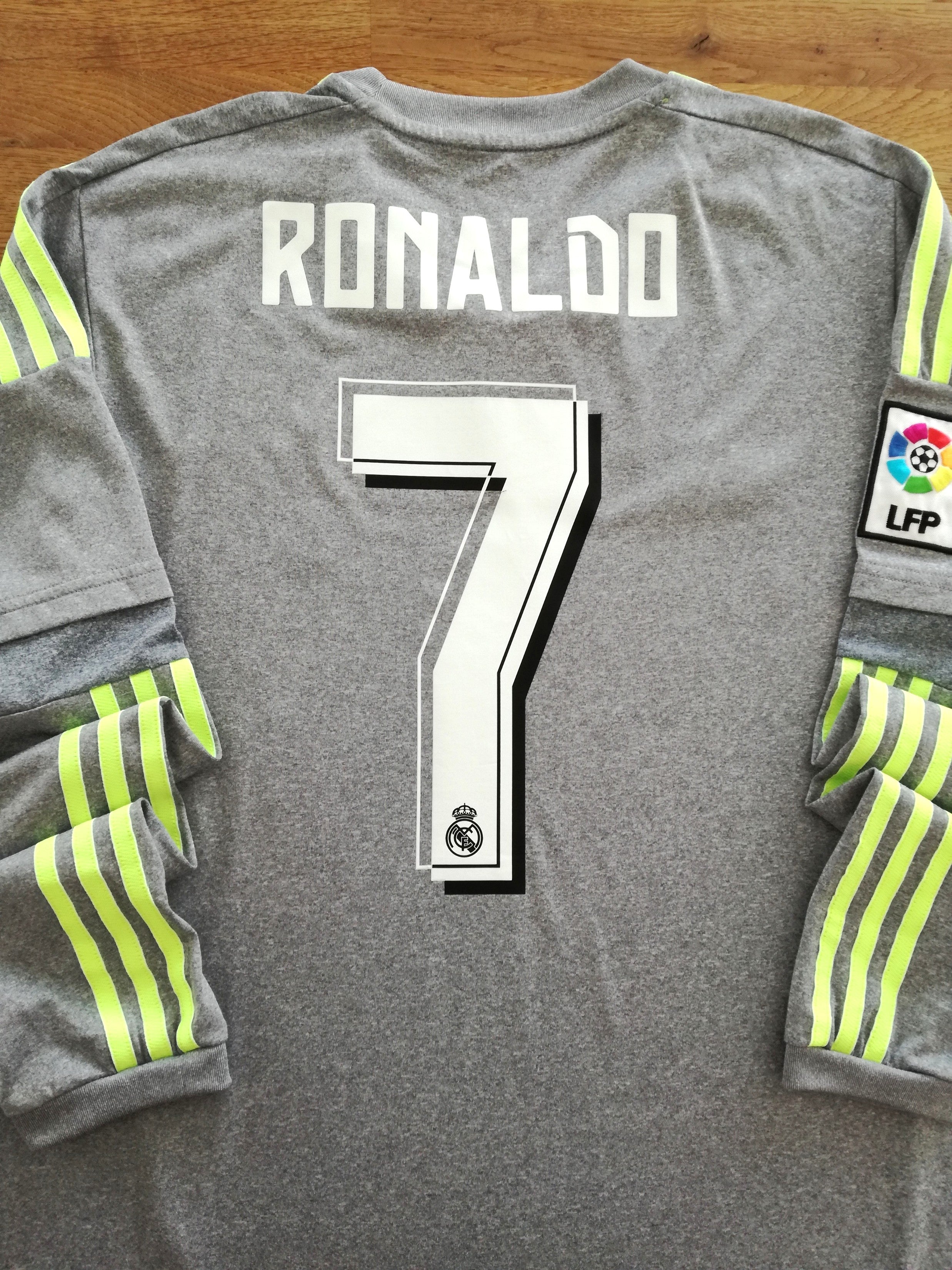 2015/16 Real Madrid Away La Liga Long Sleeve Football Shirt Ronaldo #7