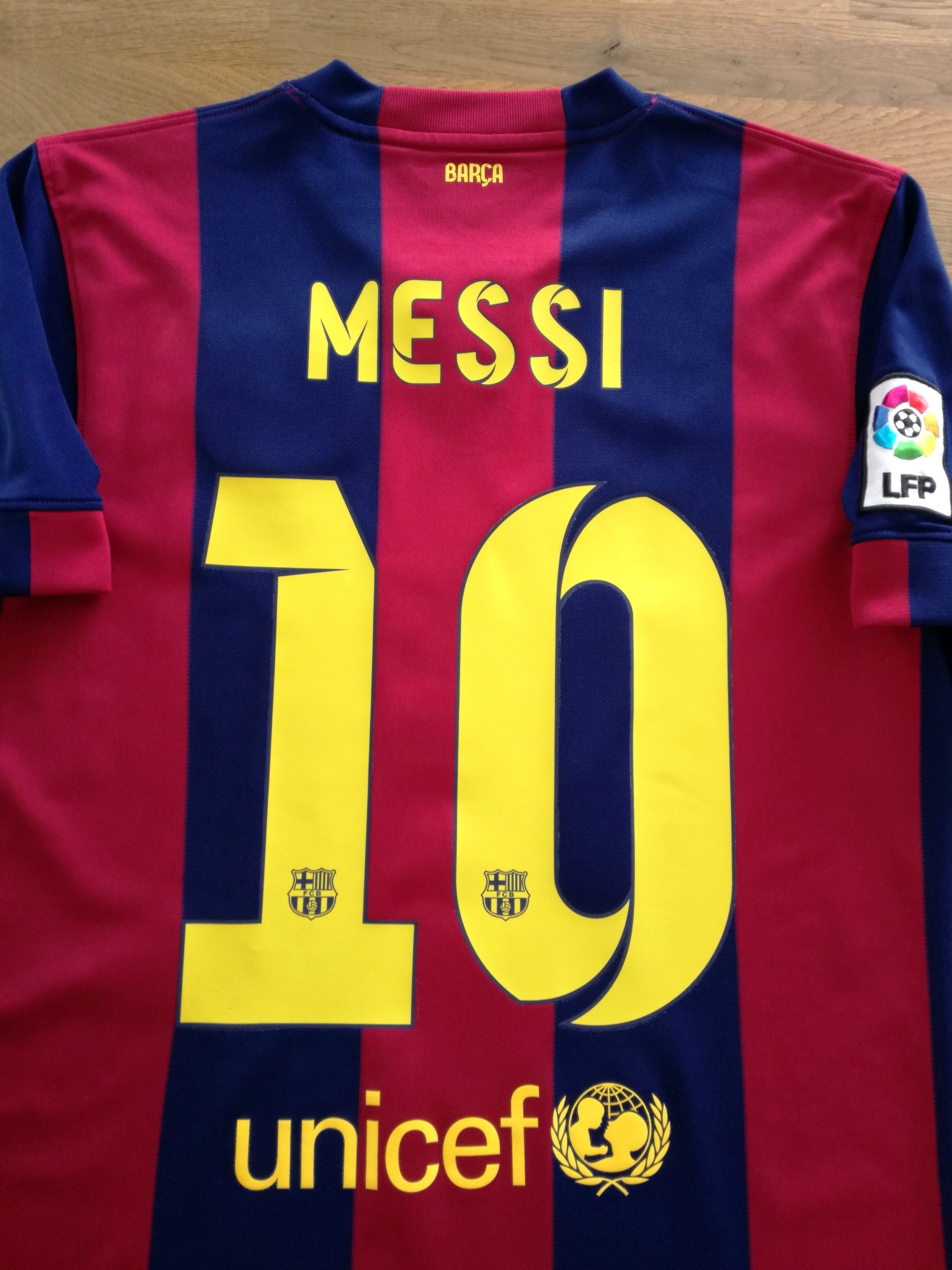 2014/15 Barcelona Home La Liga Football Shirt Messi #10