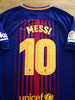 2017/18 Barcelona Home La Liga Football Shirt Messi #10