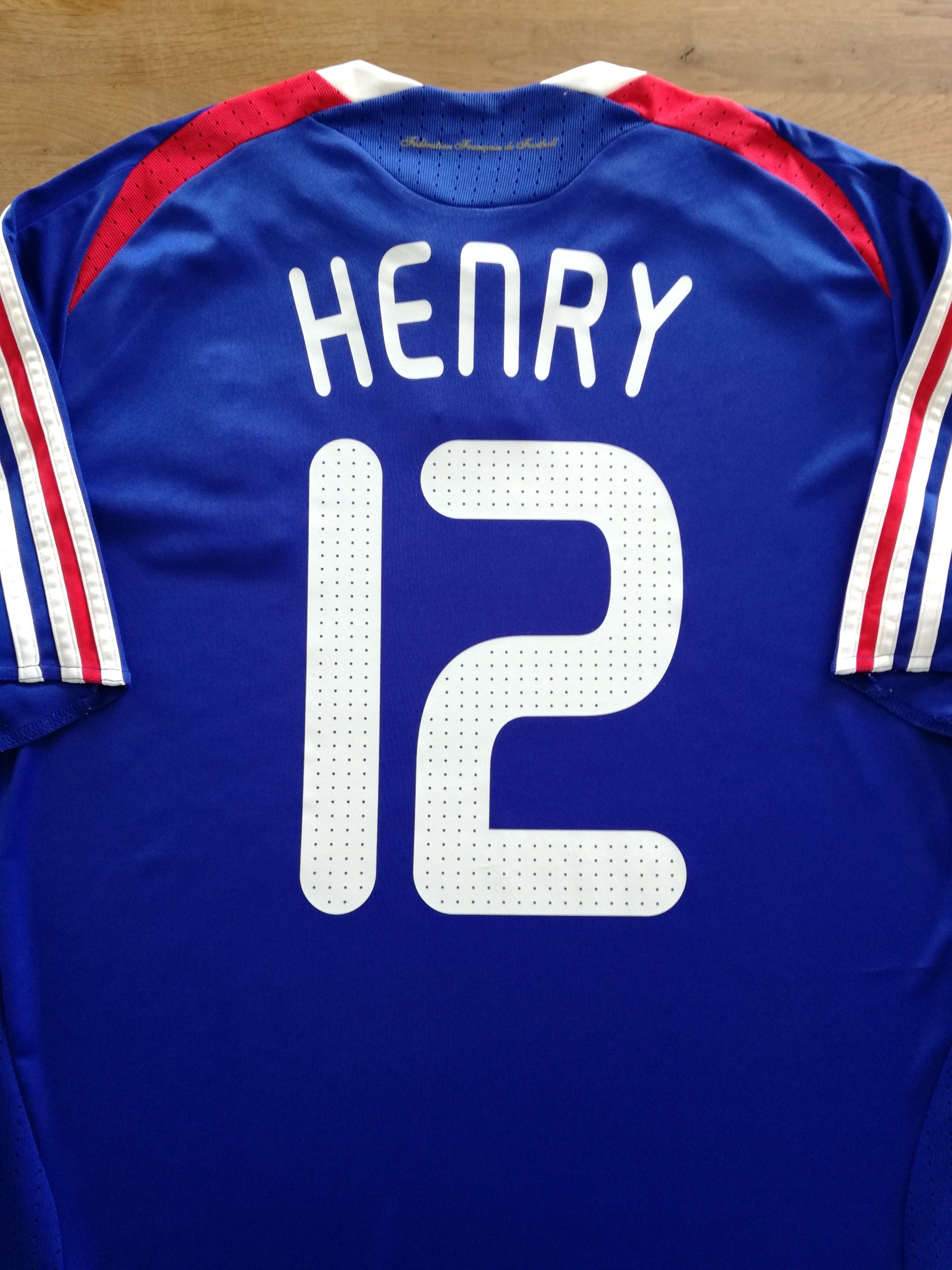 2007/08 France Home Football Shirt Henry #12