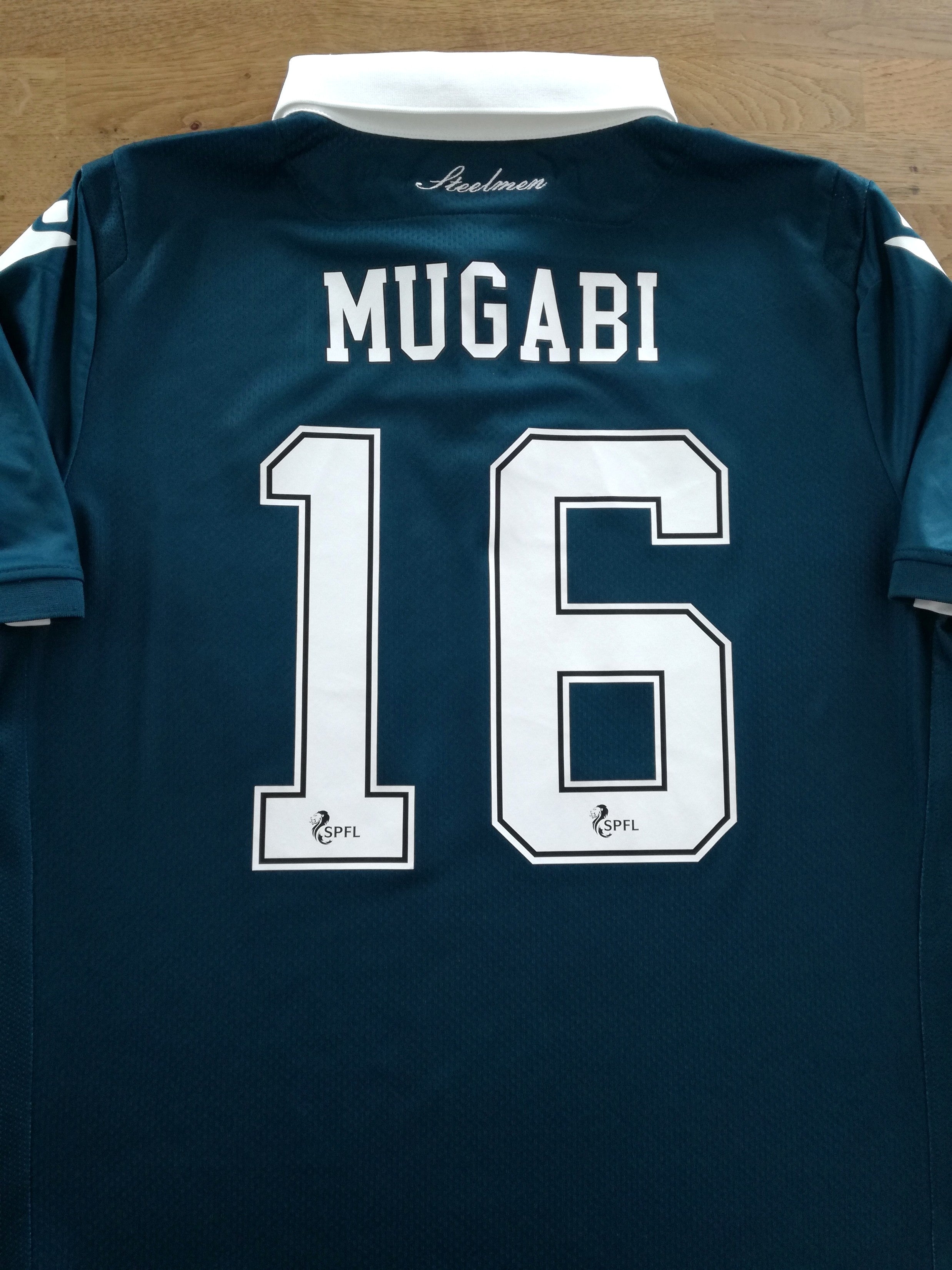 2020/21 Motherwell Away SPL Football Shirt Mugabi #16