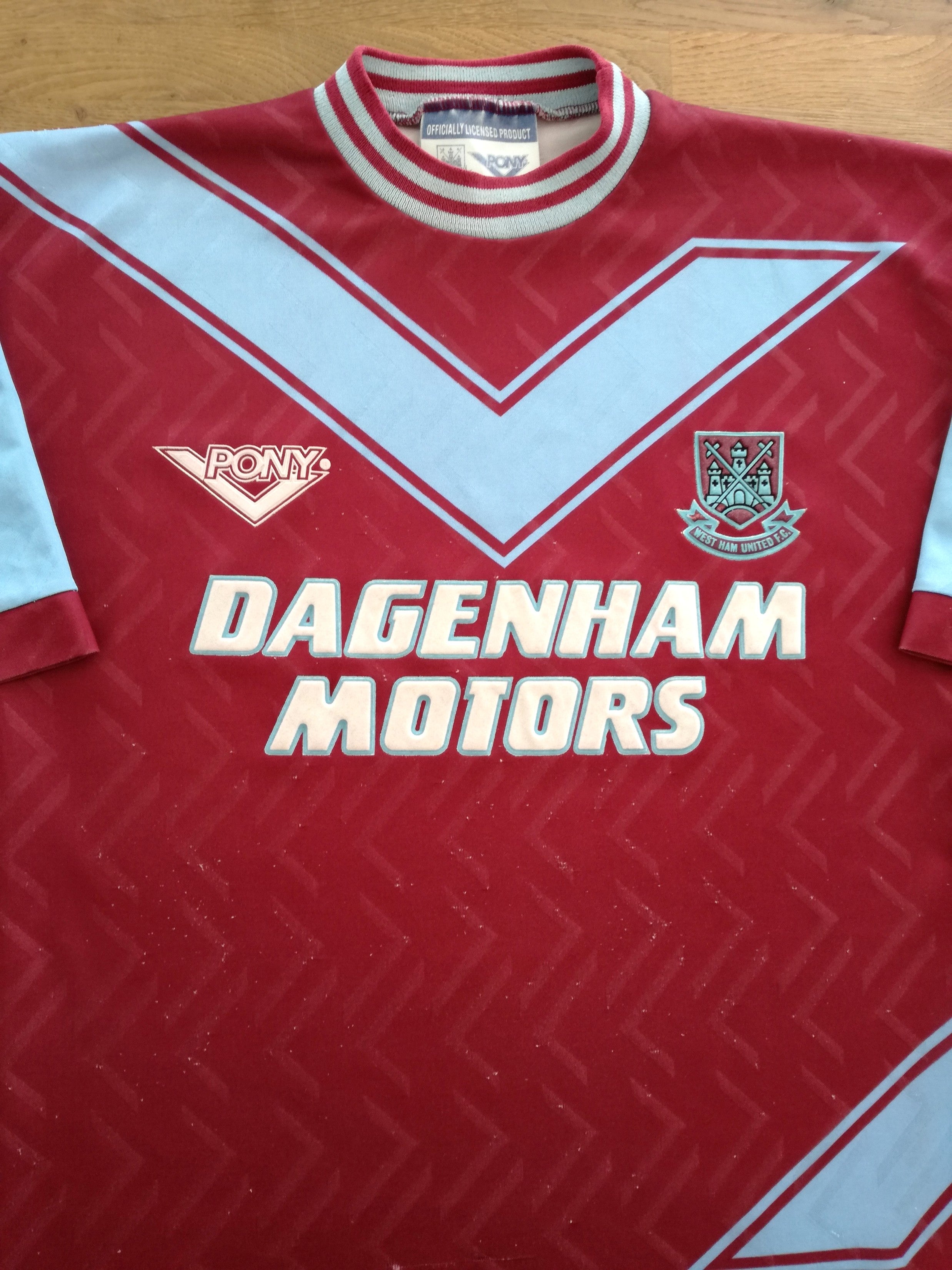 1993/94 West Ham Home Football Shirt