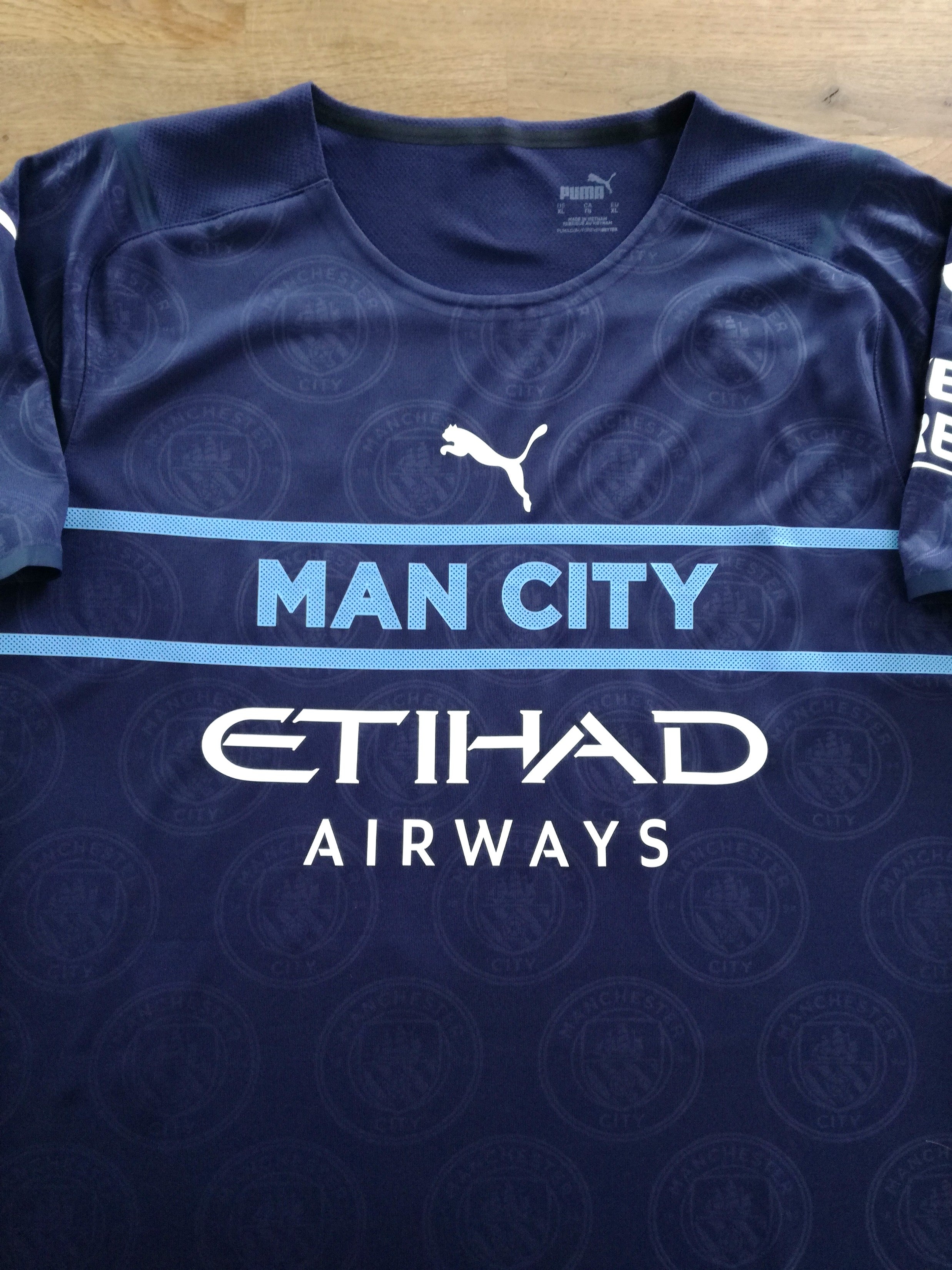 2021/22 Man City 3rd Player Issue Football Shirt