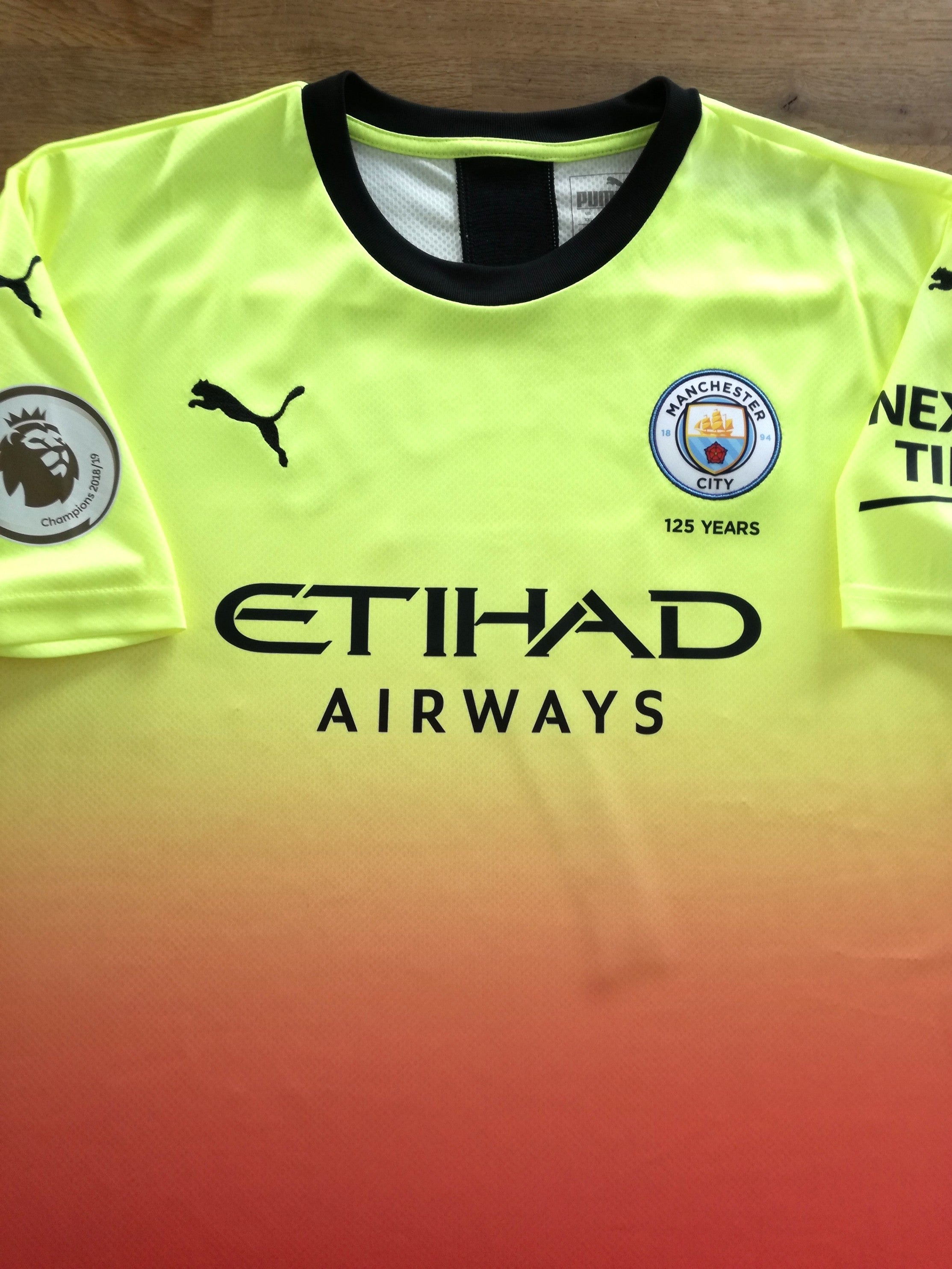 2019/20 Man City 3rd '125 Years' Premier League Football Shirt