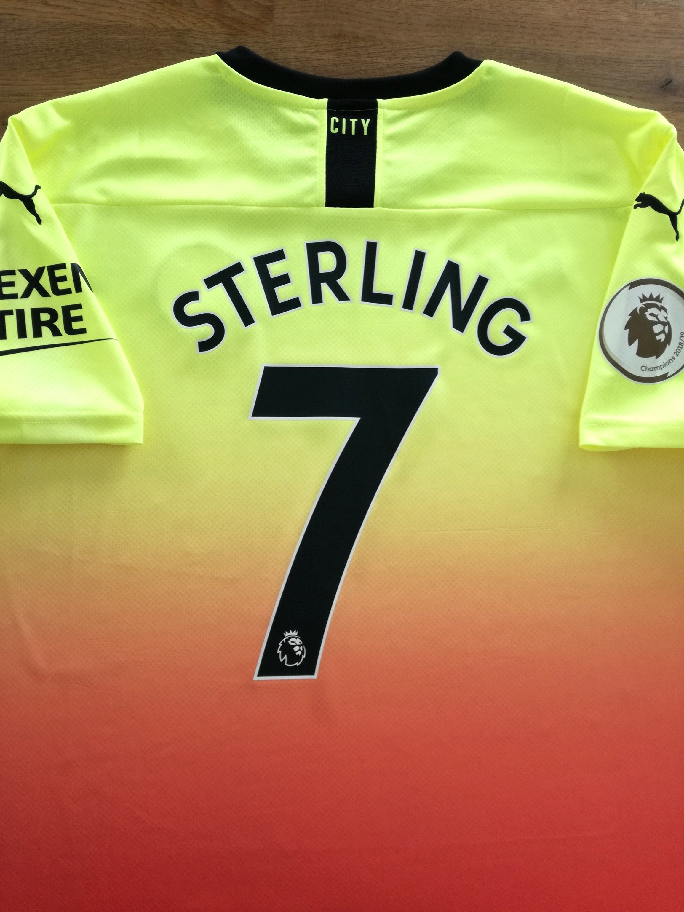 2019/20 Man City 3rd '125 Years' Premier League Football Shirt Sterling #7
