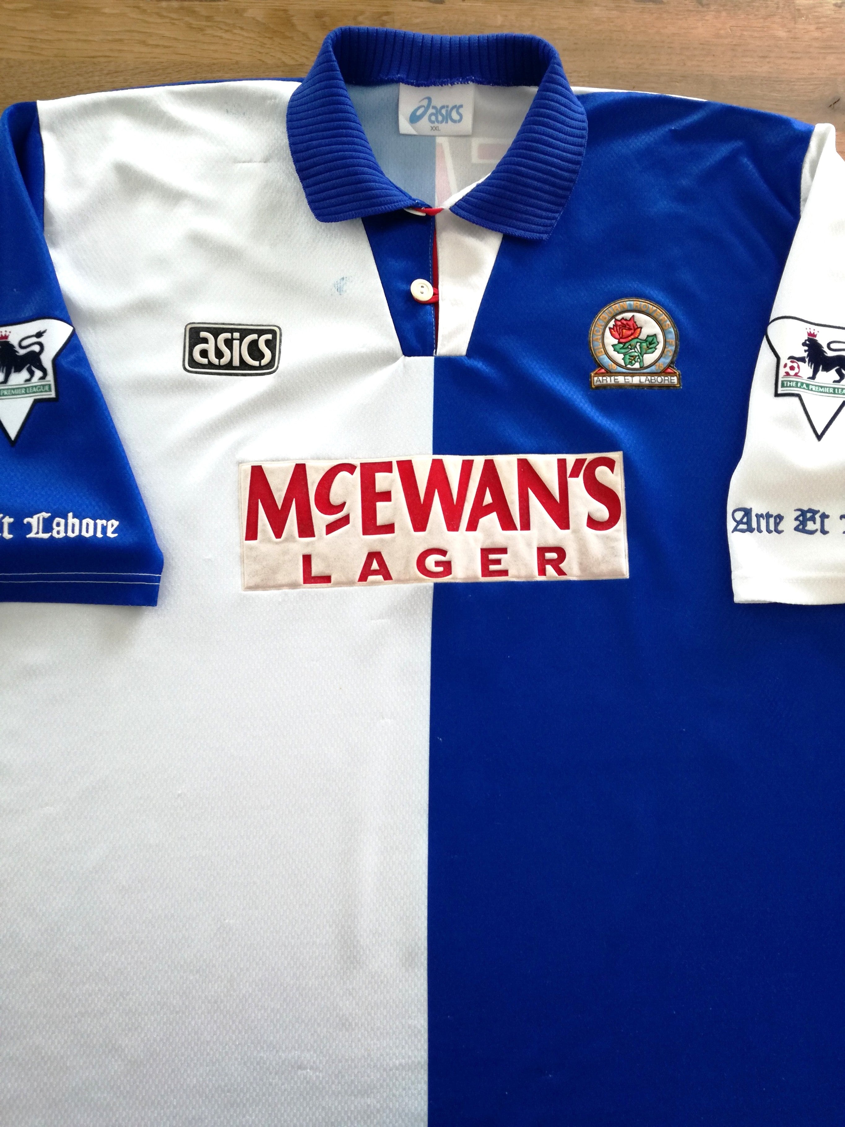 1994/95 Blackburn Rovers Home Premier League Football Shirt