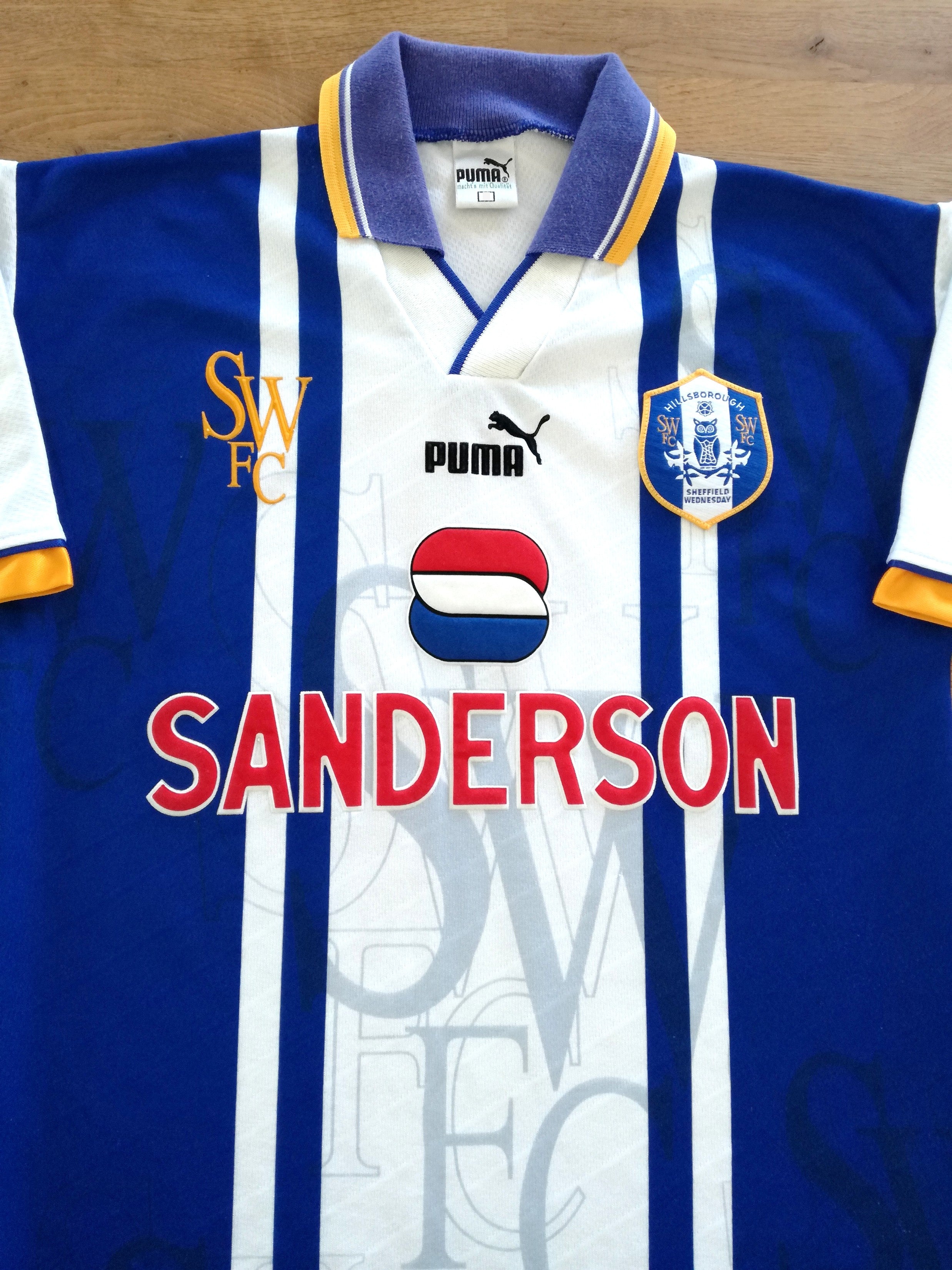 1995/96 Sheffield Wednesday Home Football Shirt (S)
