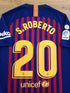 2018/19 Barcelona Home La Liga Football Shirt S.Roberto #20