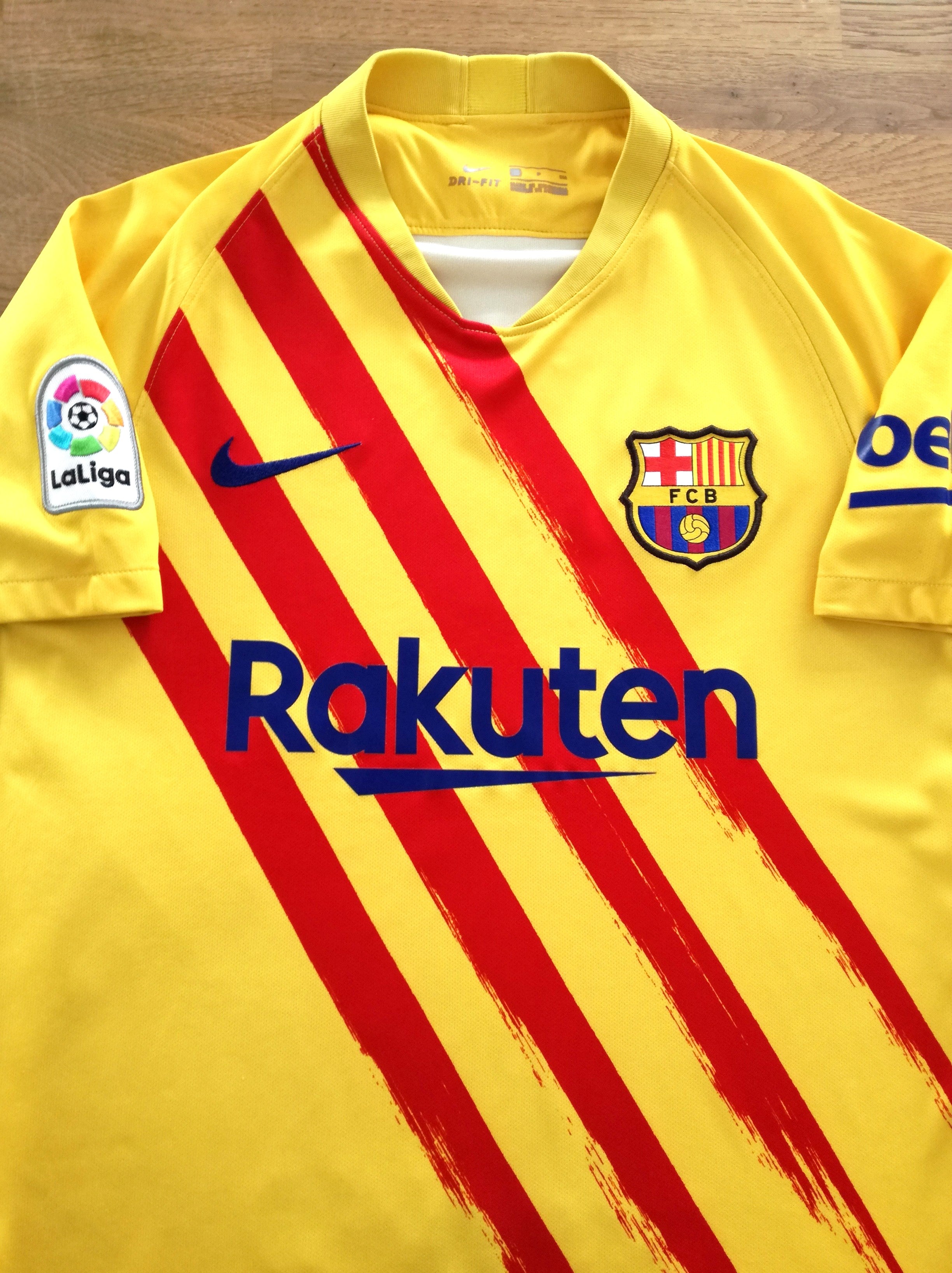 2019/20 Barcelona 4th La Liga 'Senyera' Football Shirt
