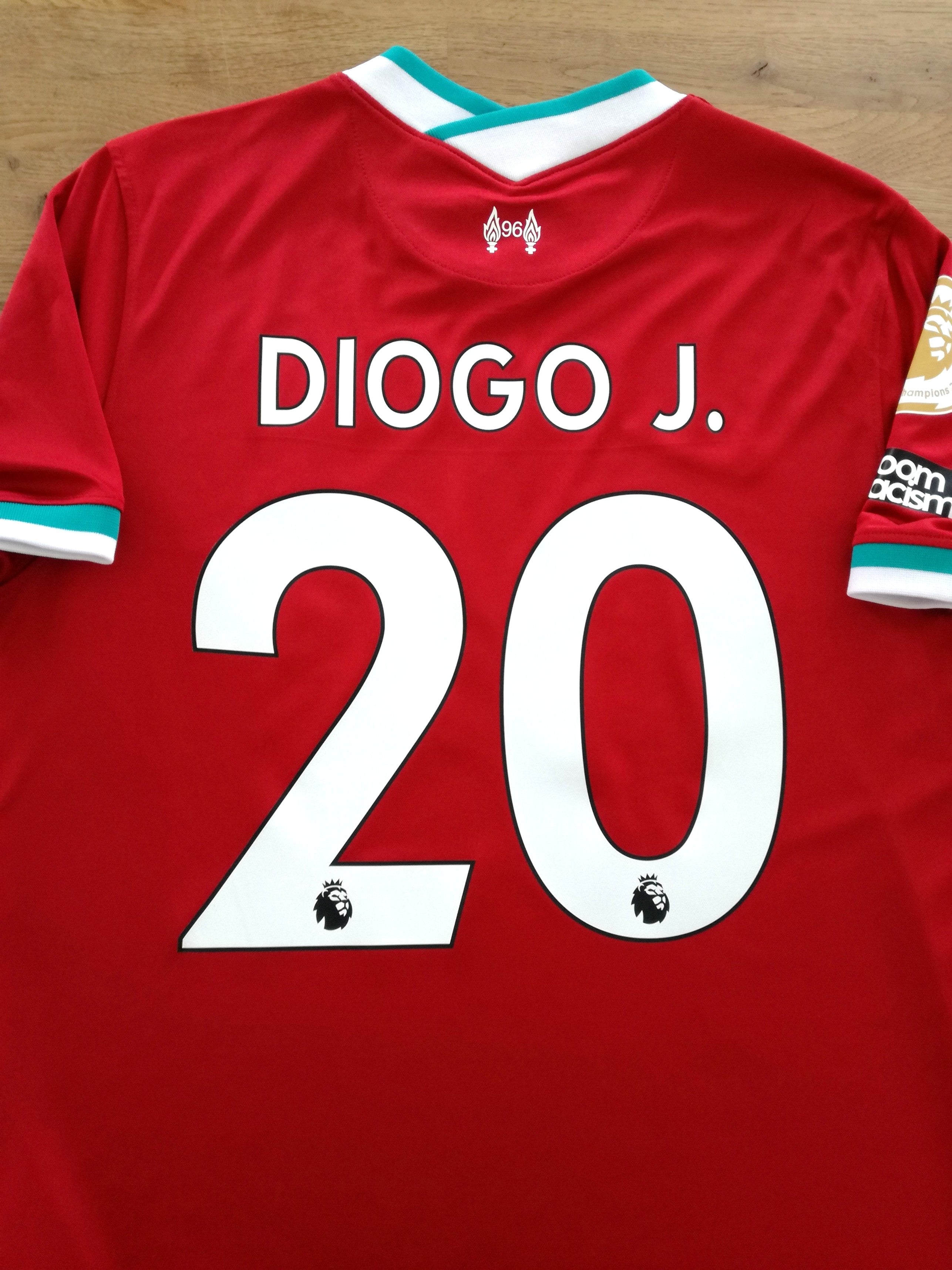 2020/21 Liverpool Home Premier League Football Shirt Diogo J. #20