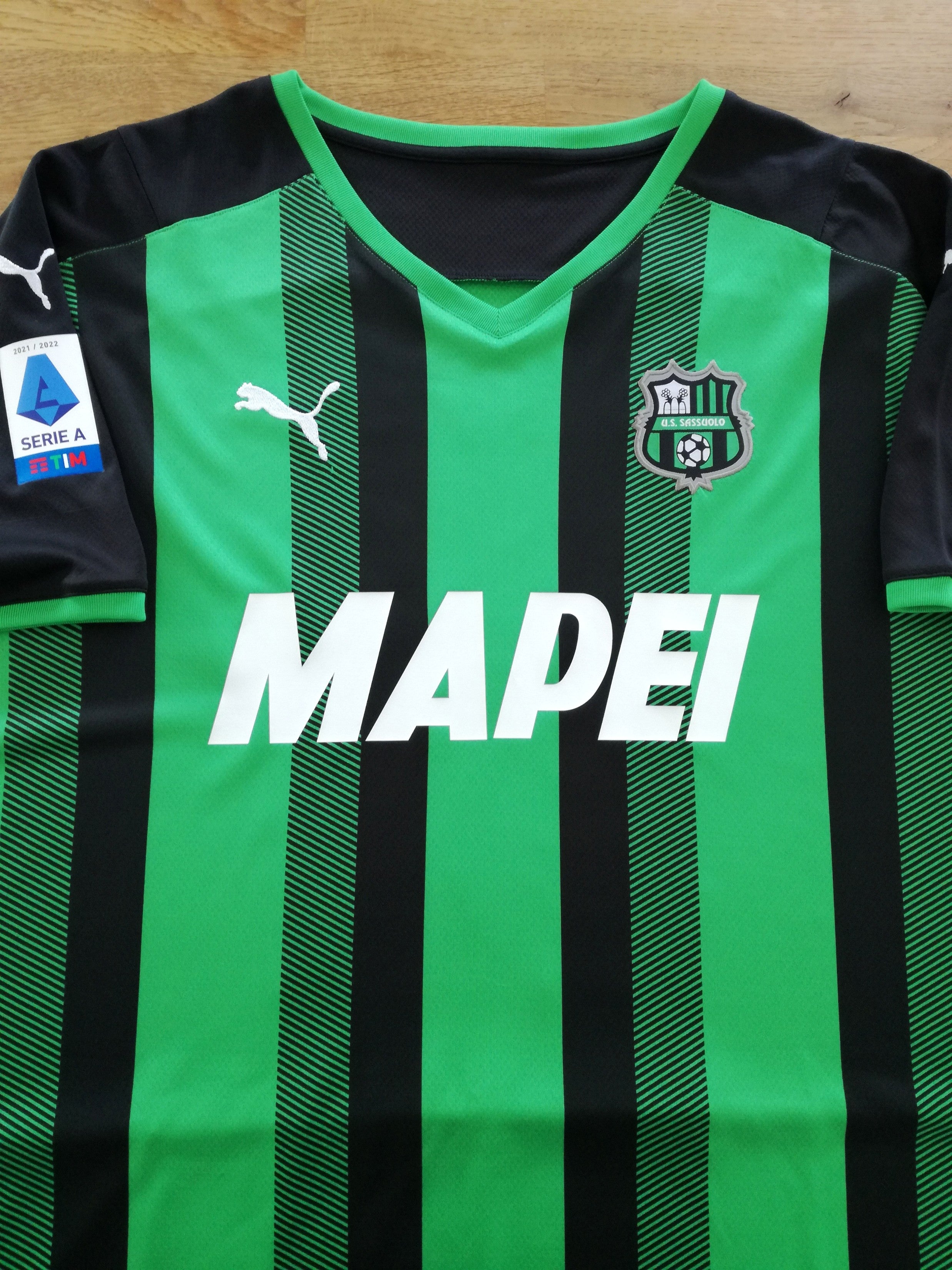 2021/22 Sassuolo Home Serie A Football Shirt