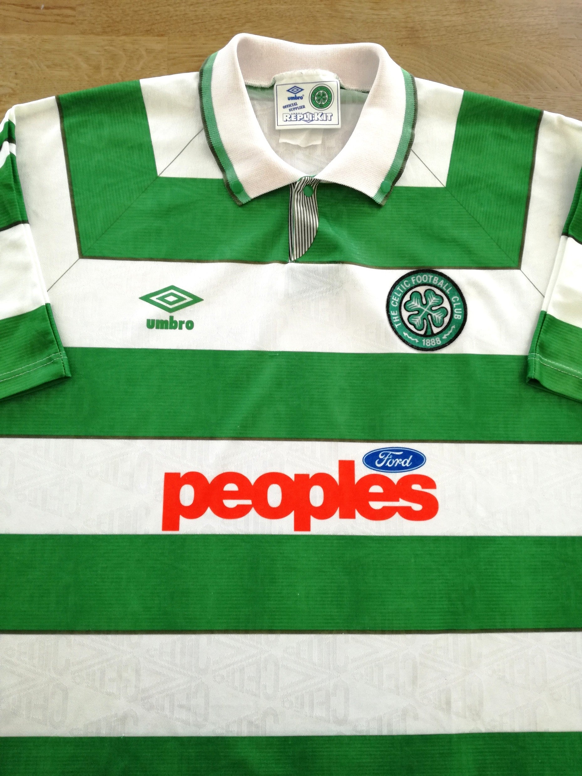 1991/92 Celtic Home Football Shirt