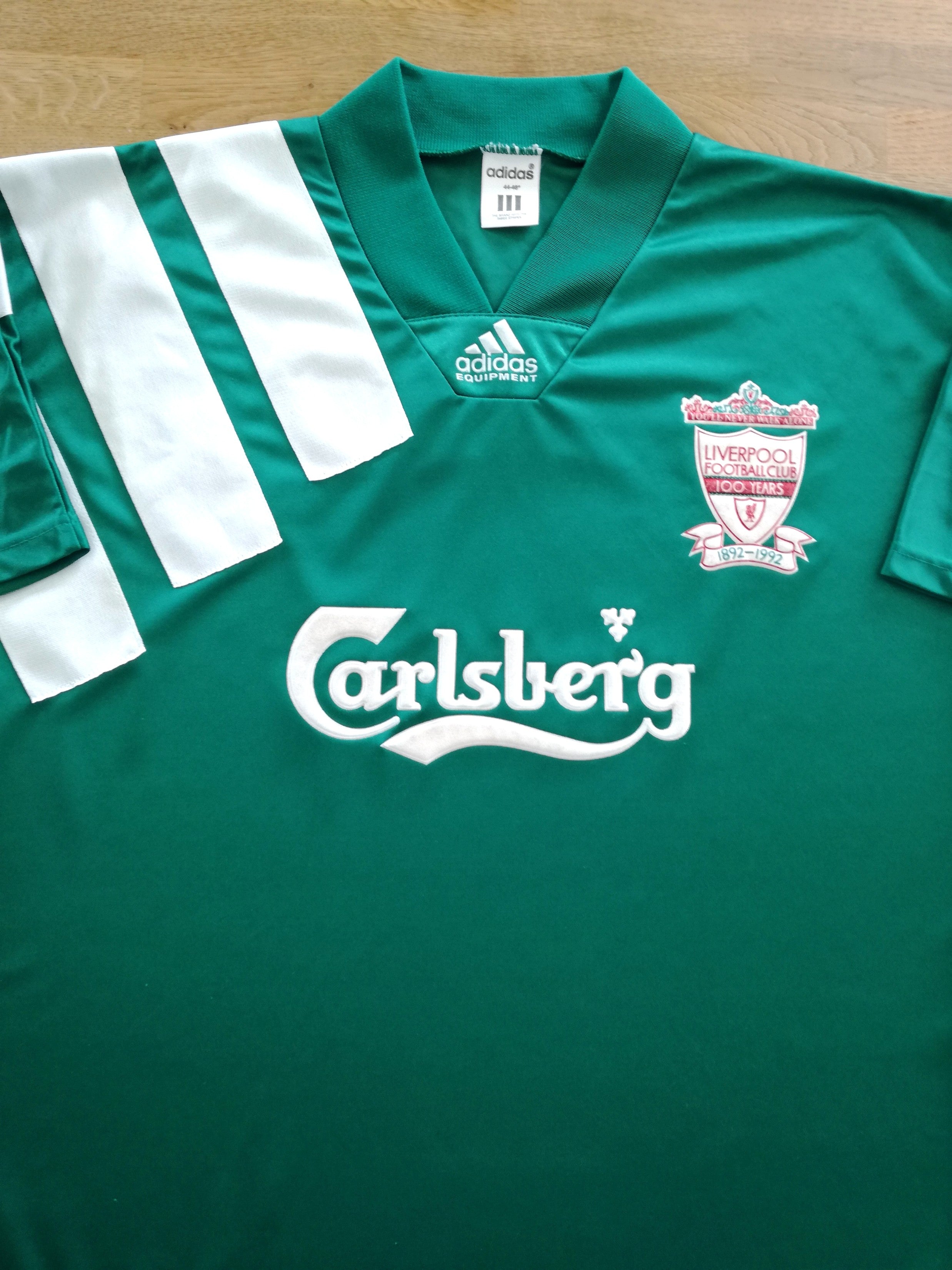 1992/93 Liverpool Away Centenary Football Shirt