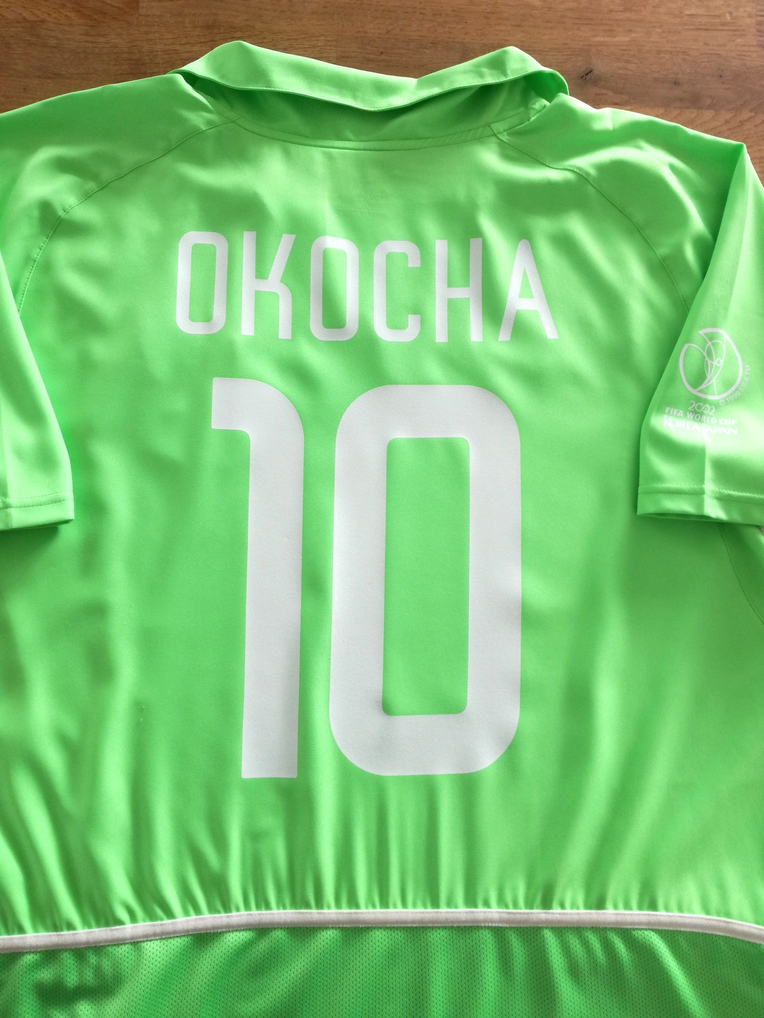 2002 Nigeria Home World Cup Football Shirt Okocha #10