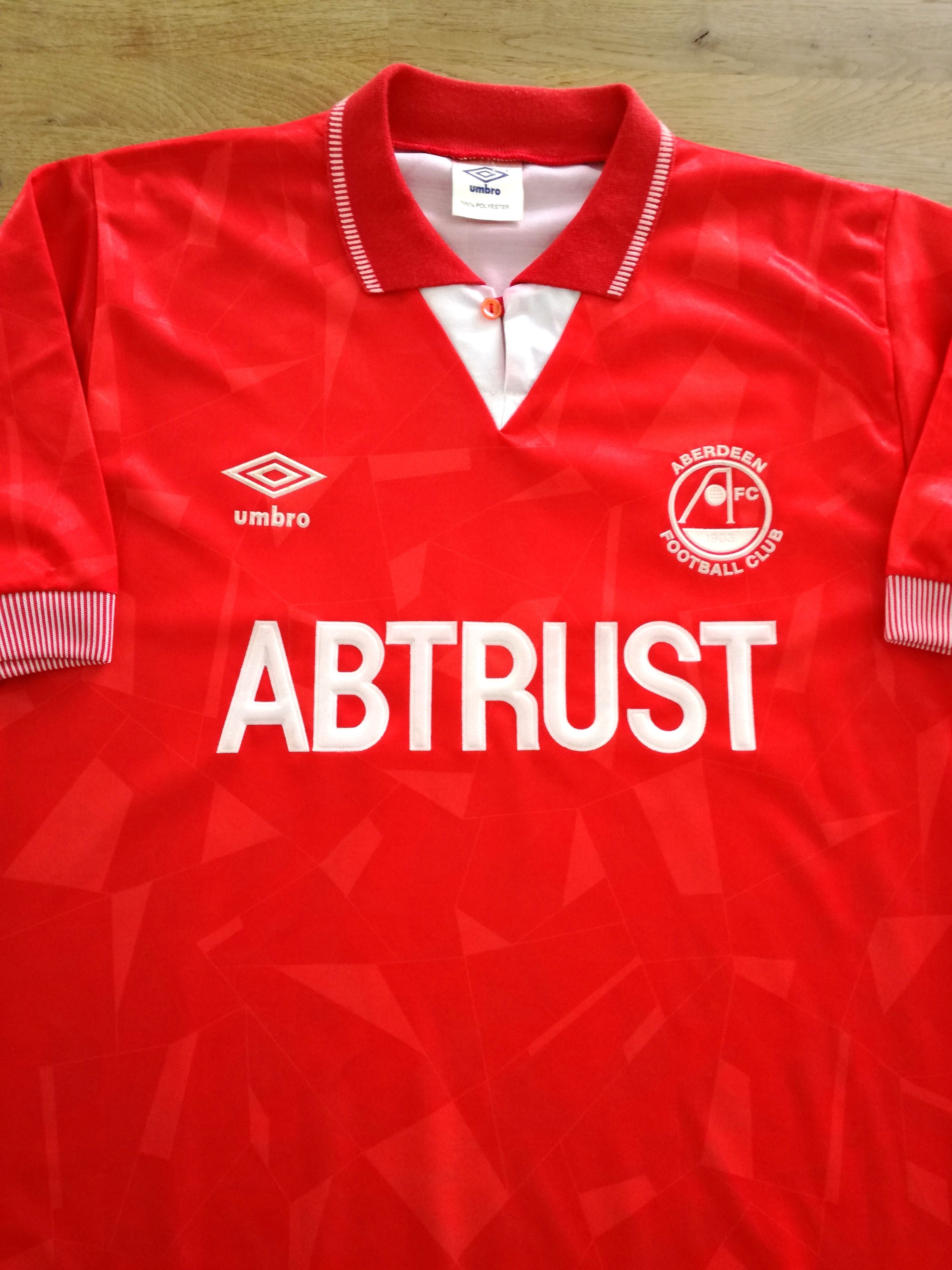 1990/91 Aberdeen Home Football Shirt