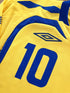 2007/08 Sweden Home Football Shirt Ibrahimović #10 (L) *BNWT*