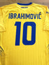 2007/08 Sweden Home Football Shirt Ibrahimović #10