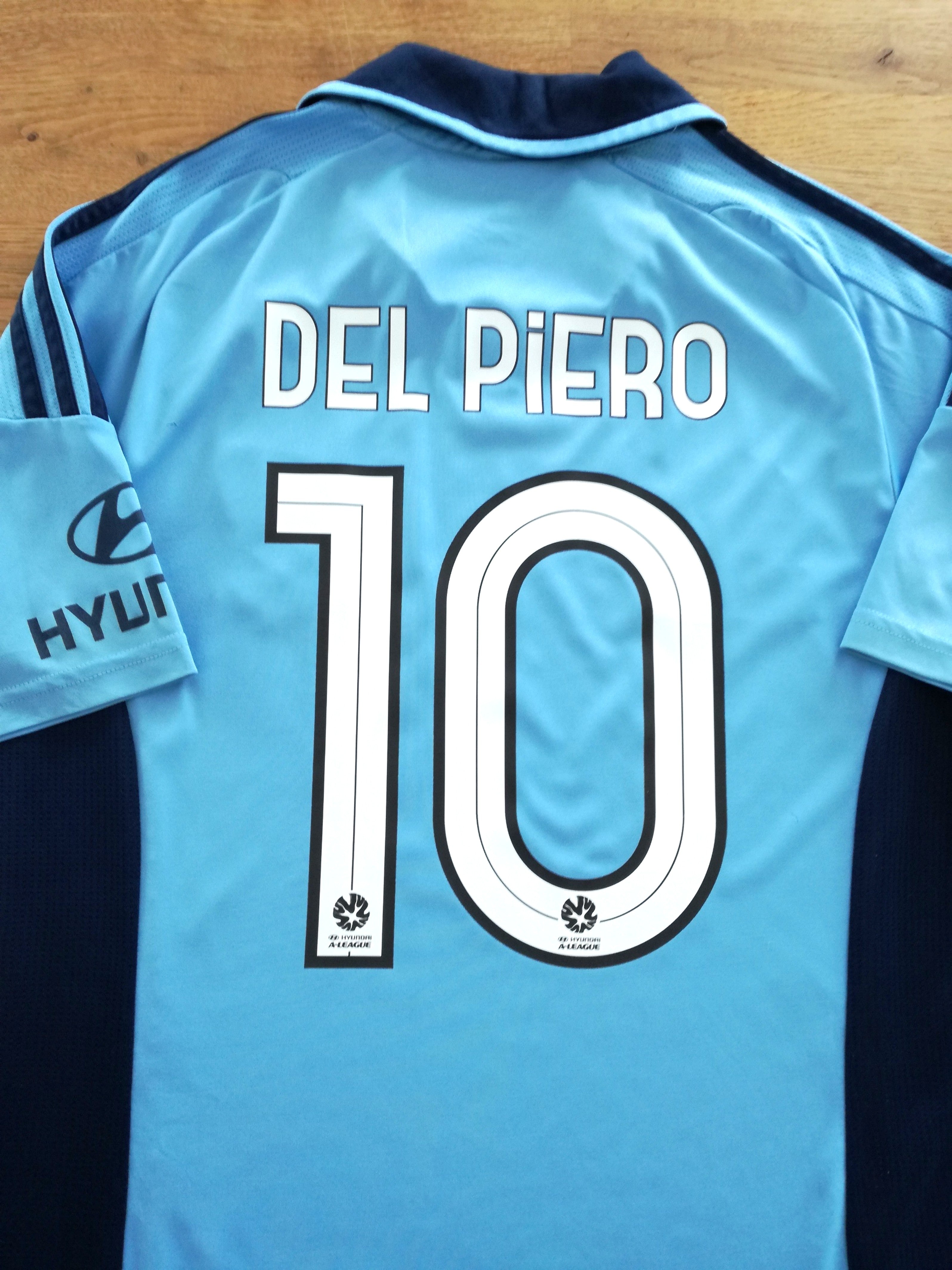 2012/13 Sydney FC Home A-League Football Shirt Del Piero #10