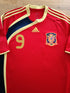 2009 Spain Home Football Shirt Torres #9