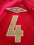 2006/07 England Away Football Shirt Gerrard #4 (M)