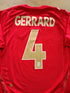 2006/07 England Away Football Shirt Gerrard #4 (M)
